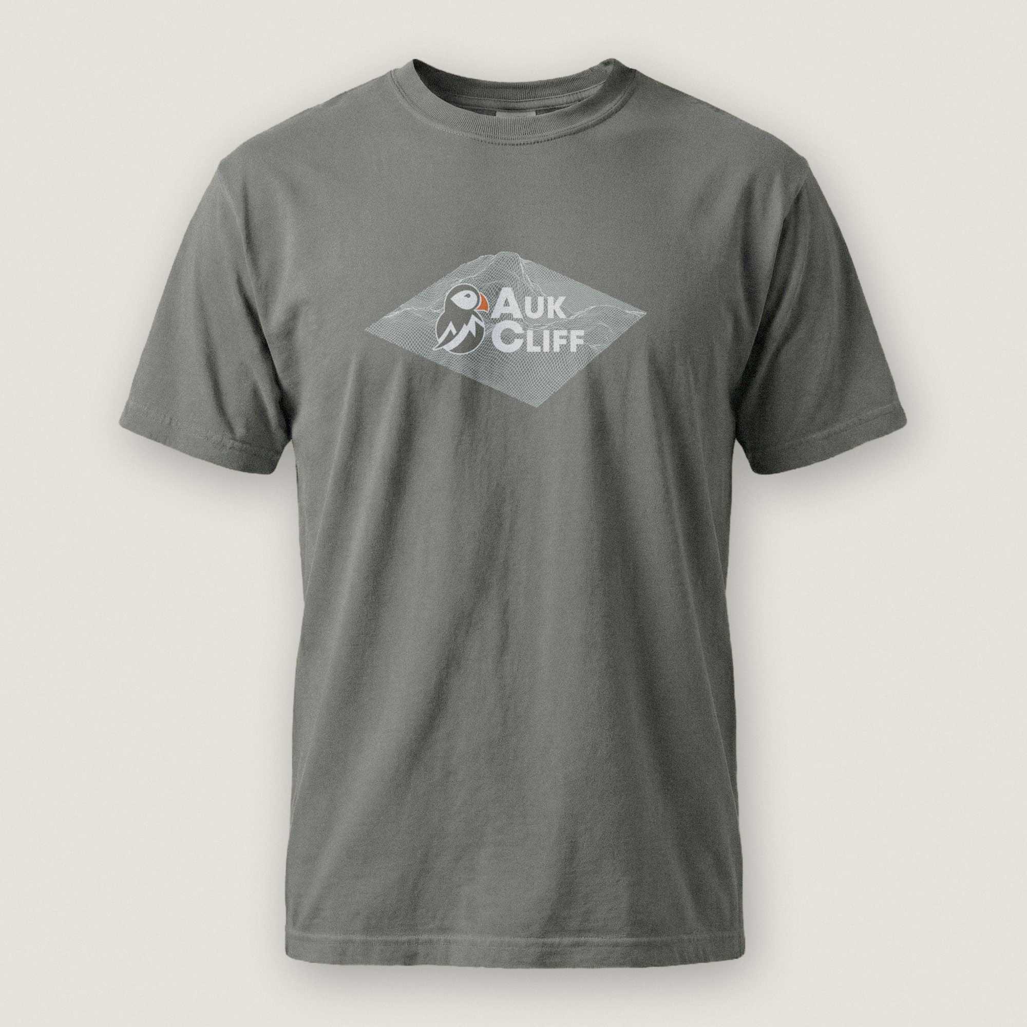 AukCliff Comfort Colors Graphic Tee Grey / S AukCliff® Topographic Logo Comfort Colors T-Shirt