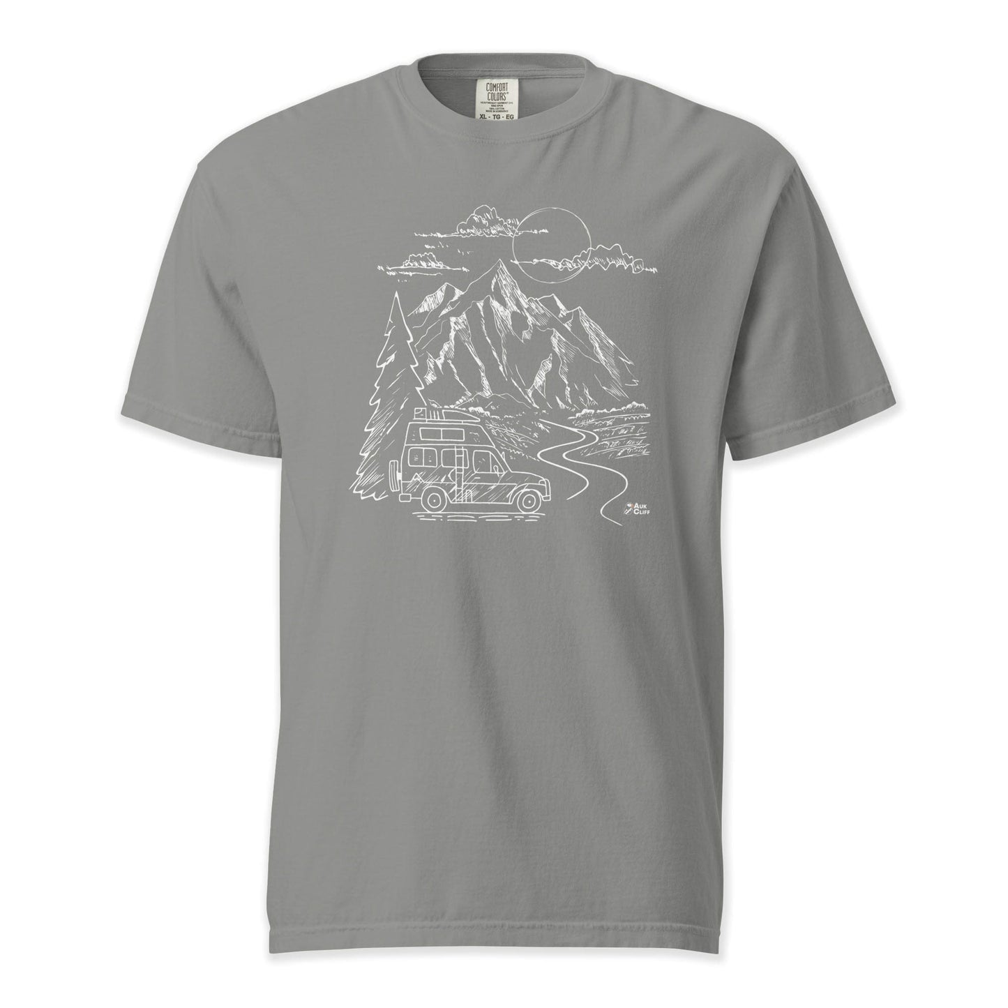 AukCliff Comfort Colors Graphic Tee Grey / S Mountain Vanlife Comfort Colors T-Shirt