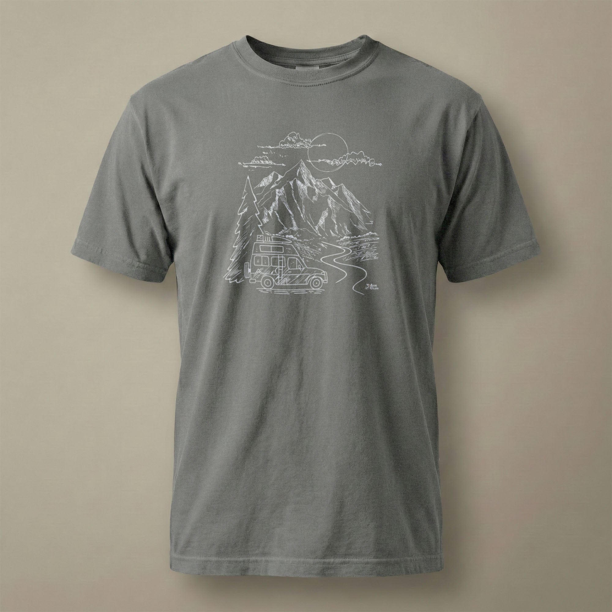 AukCliff Comfort Colors Graphic Tee Grey / S Mountain Vanlife Comfort Colors T-Shirt