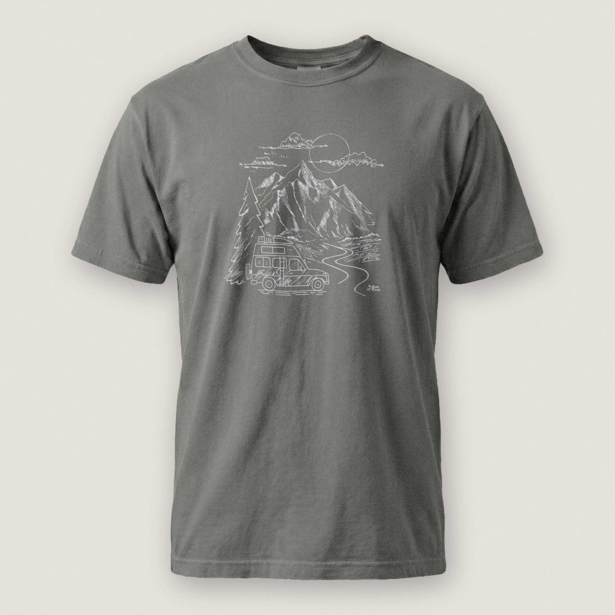 AukCliff Comfort Colors Graphic Tee Grey / S Mountain Vanlife Comfort Colors T-Shirt