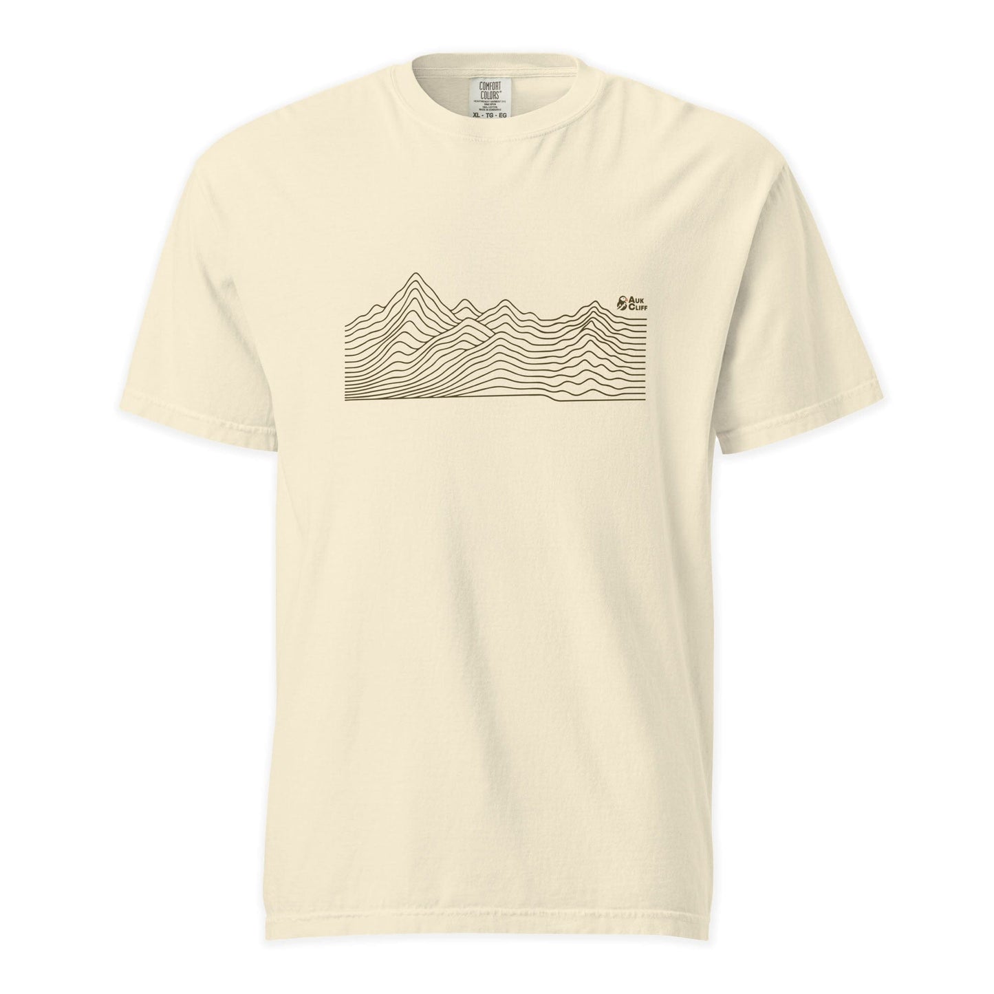 AukCliff Comfort Colors Graphic Tee Ivory / S Abstract Ridge Line Mountain Comfort Colors T-Shirt