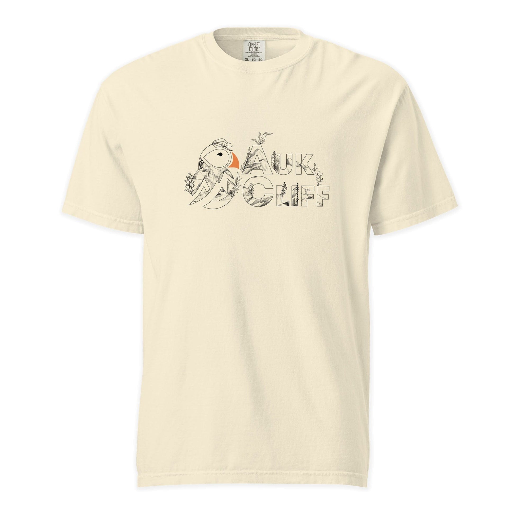 AukCliff Comfort Colors Graphic Tee Ivory / S AukCliff Fauna and Flora Puffin Logo T-Shirt