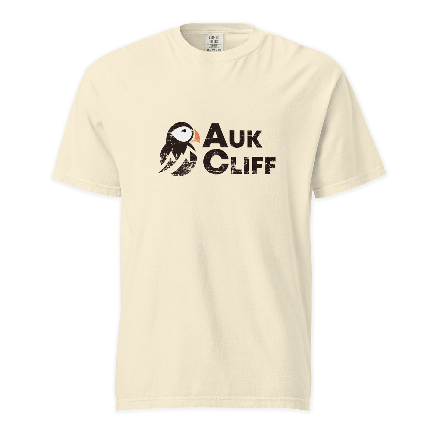 AukCliff Comfort Colors Graphic Tee Ivory / S Distressed Puffin Logo Comfort Colors T-Shirt