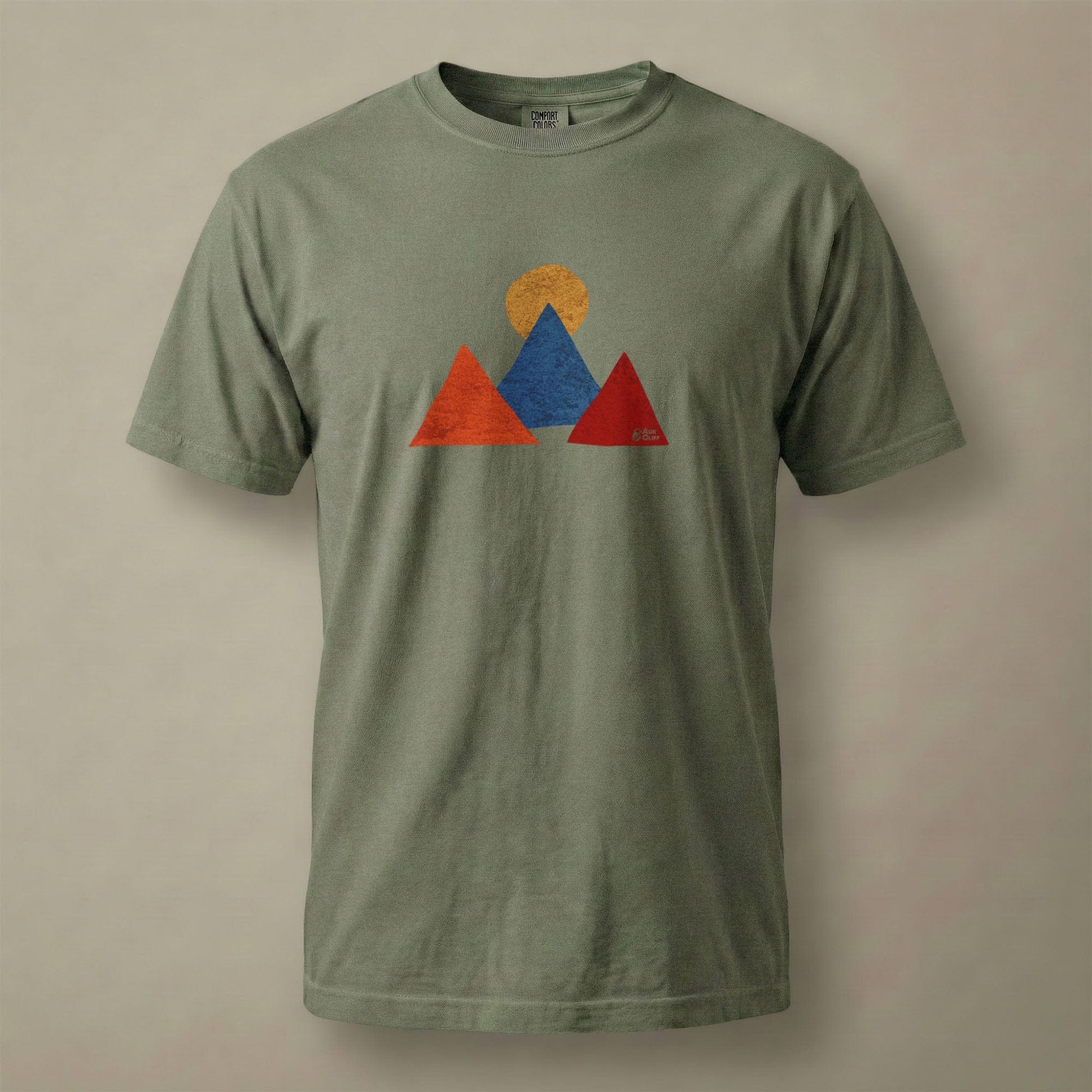 AukCliff Comfort Colors Graphic Tee Moss / S Abstract Peaks Comfort Colors T-shirt