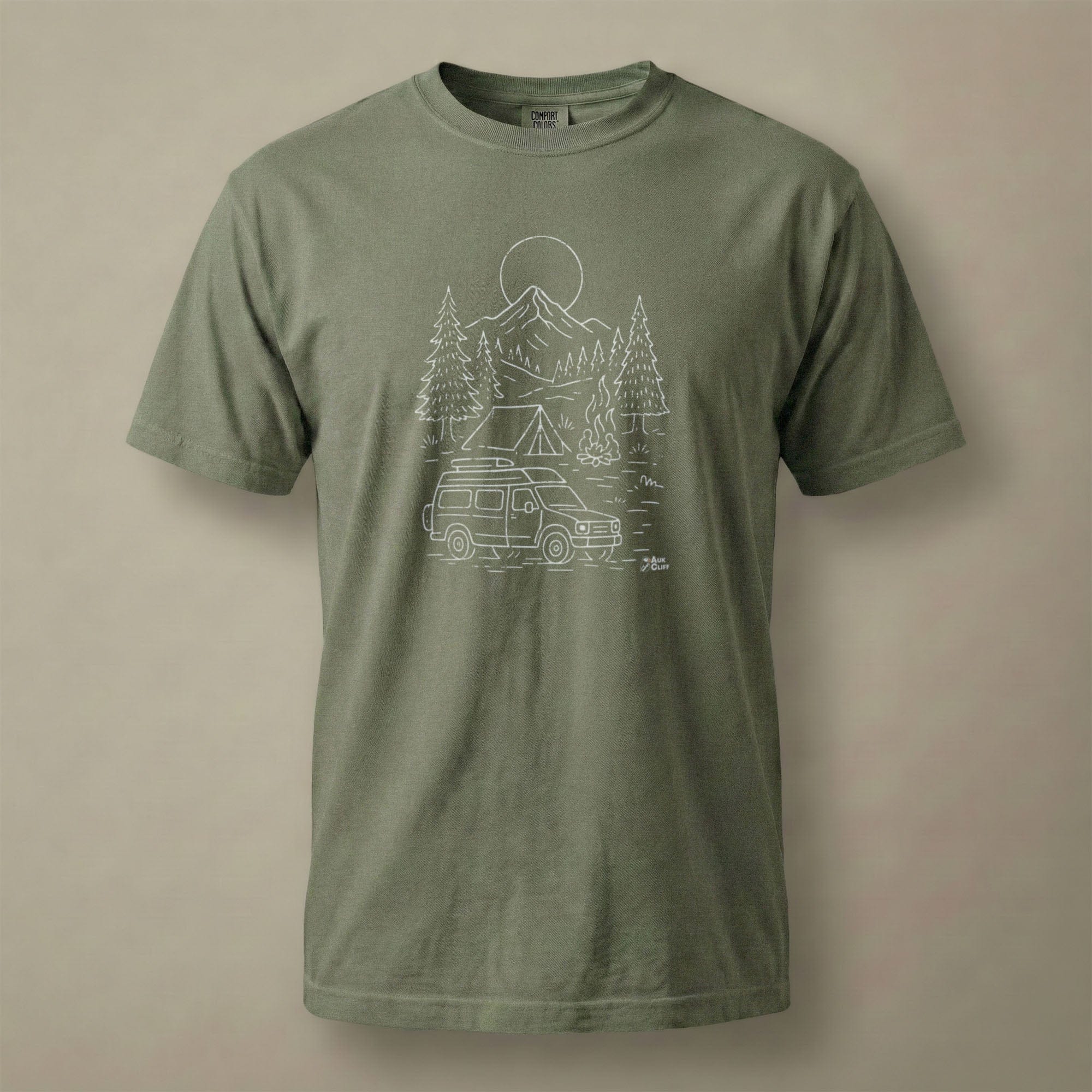 AukCliff Comfort Colors Graphic Tee Moss / S Alpine Camp Van Comfort Colors T-Shirt
