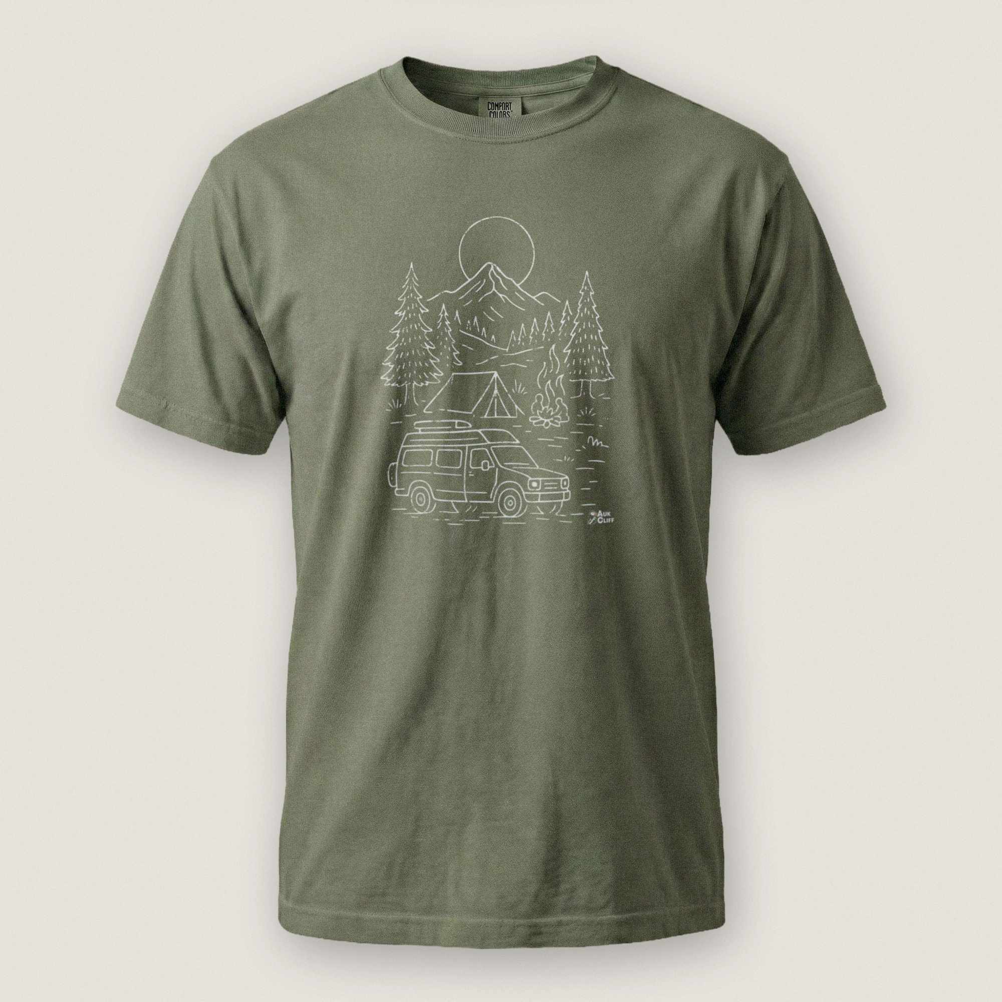 AukCliff Comfort Colors Graphic Tee Moss / S Alpine Camp Van Comfort Colors T-Shirt