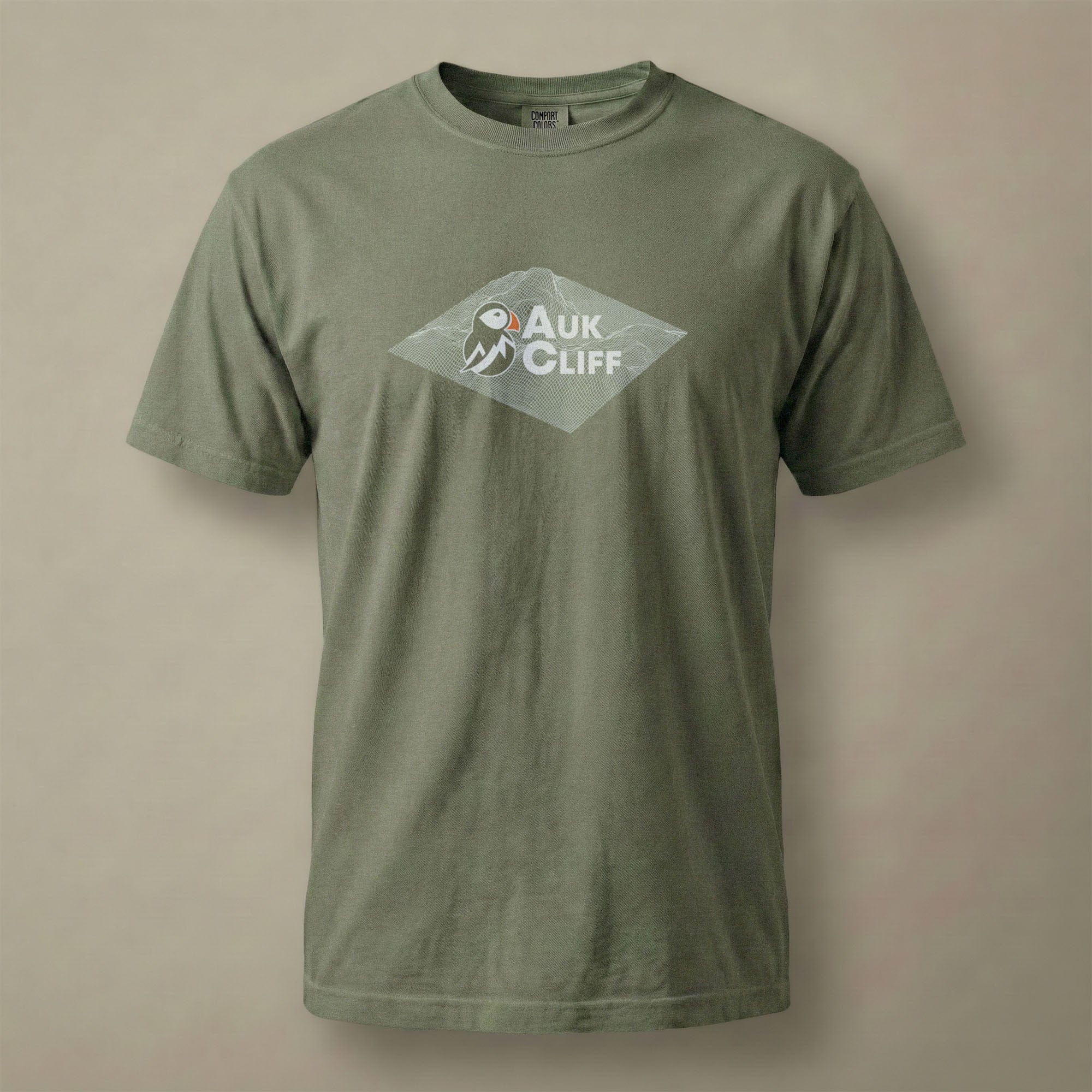 AukCliff Comfort Colors Graphic Tee Moss / S AukCliff® Topographic Logo Comfort Colors T-Shirt