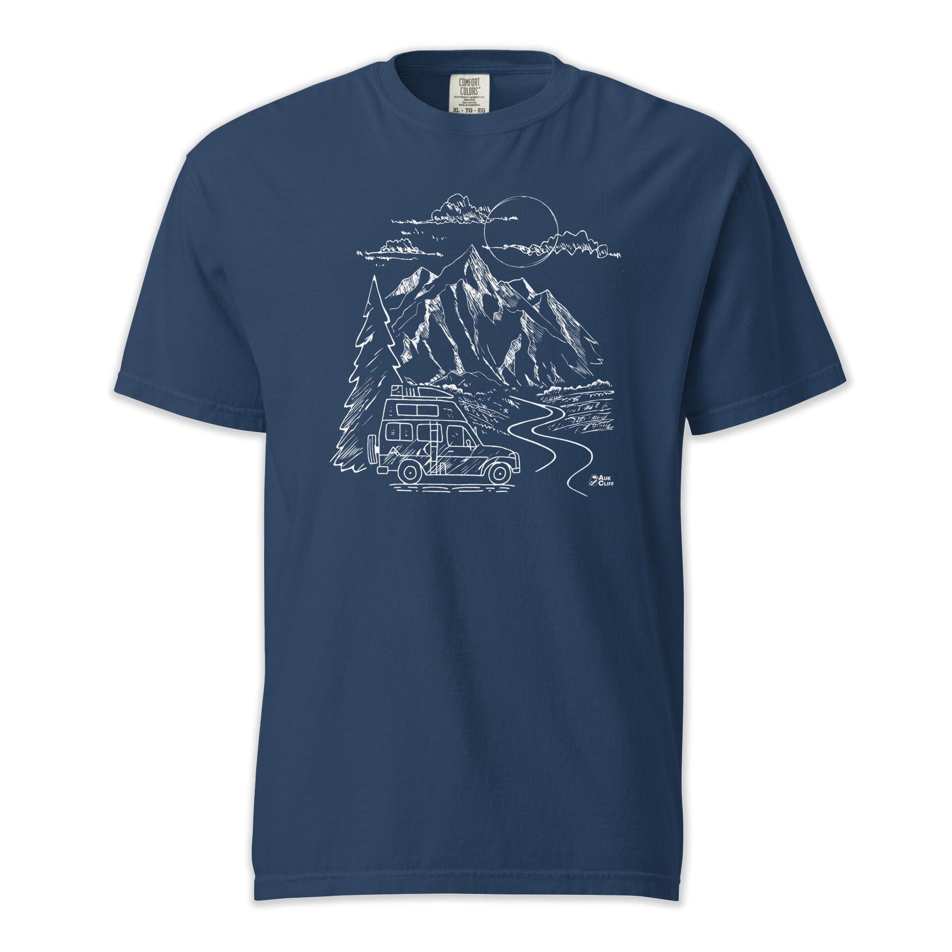 AukCliff Comfort Colors Graphic Tee Mountain Vanlife Comfort Colors T-Shirt