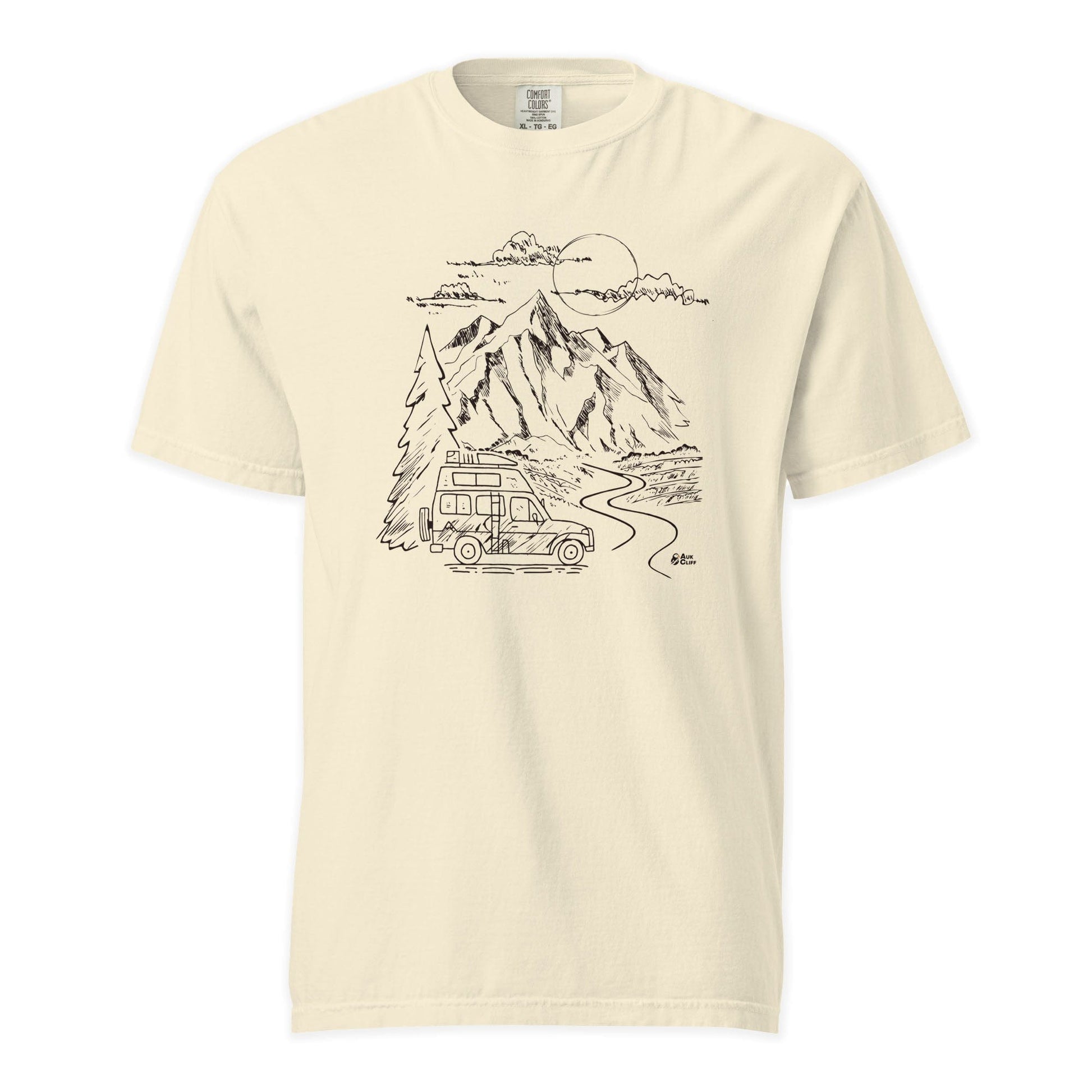 AukCliff Comfort Colors Graphic Tee Mountain Vanlife Comfort Colors T-Shirt