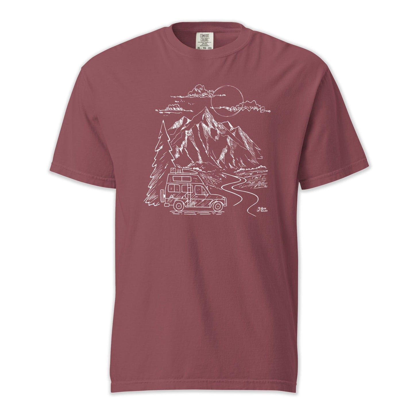 AukCliff Comfort Colors Graphic Tee Mountain Vanlife Comfort Colors T-Shirt