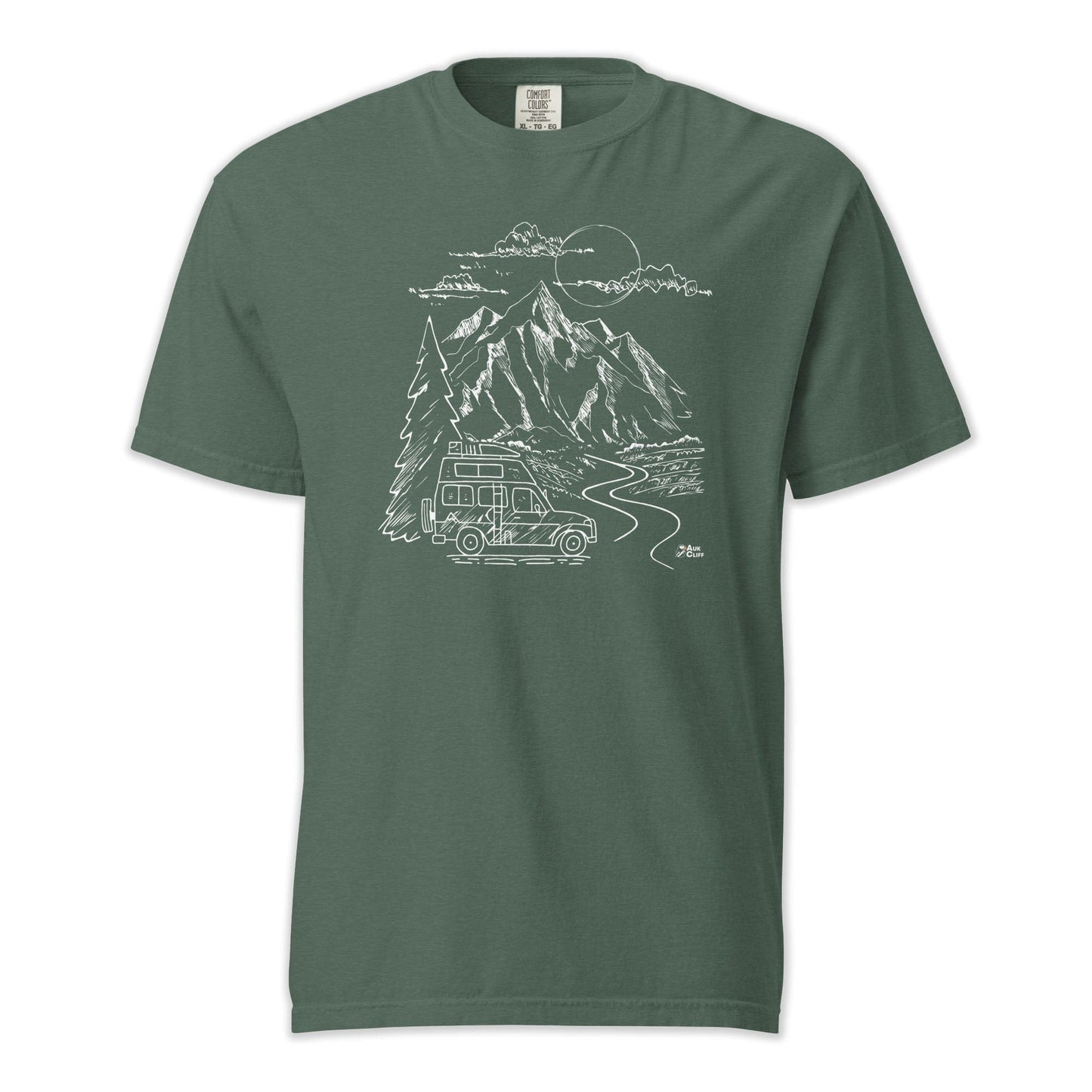 AukCliff Comfort Colors Graphic Tee Mountain Vanlife Comfort Colors T-Shirt