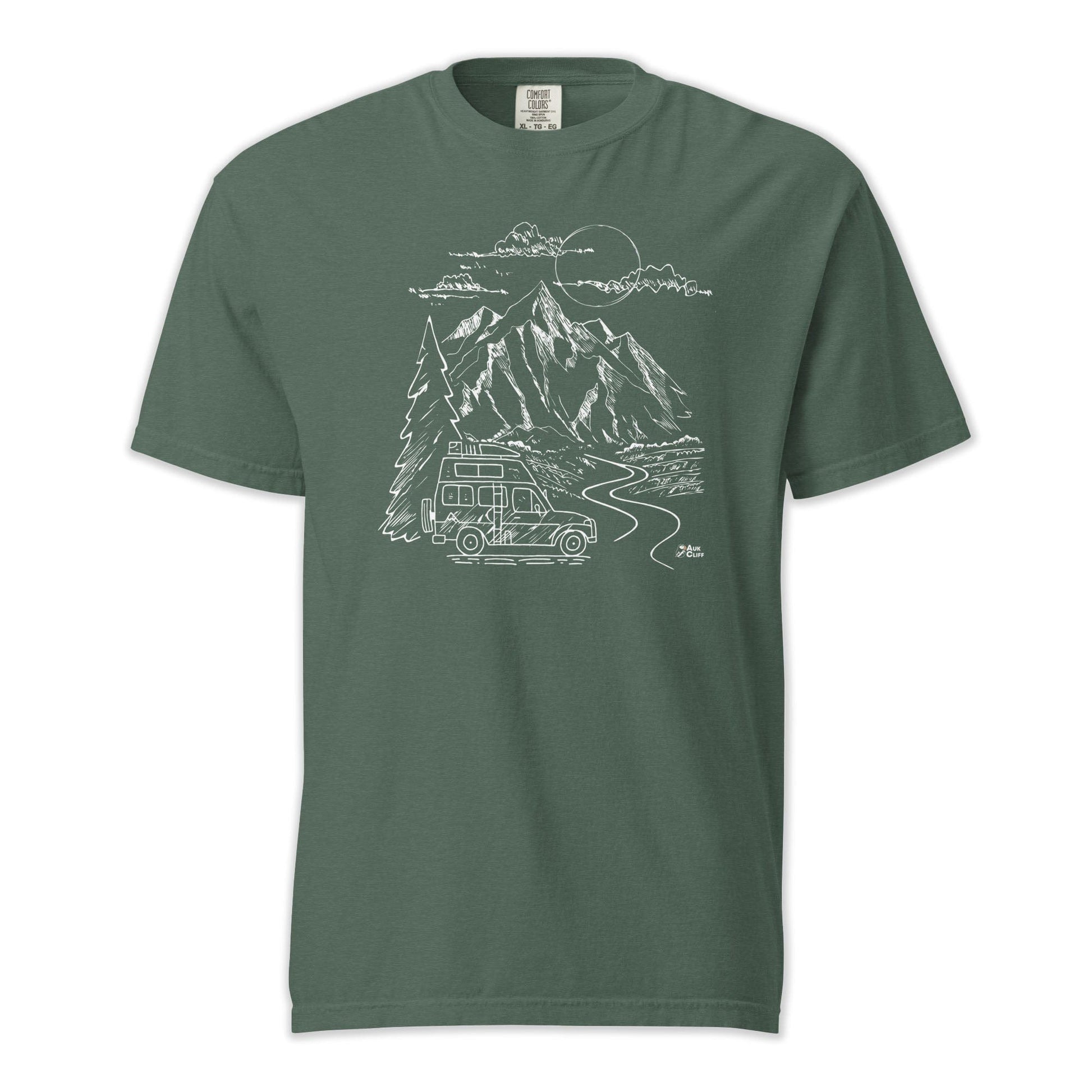 AukCliff Comfort Colors Graphic Tee Mountain Vanlife Comfort Colors T-Shirt