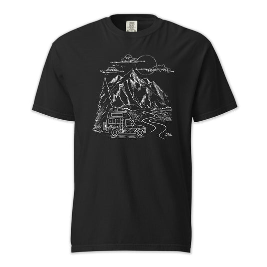 AukCliff Comfort Colors Graphic Tee Mountain Vanlife Comfort Colors T-Shirt