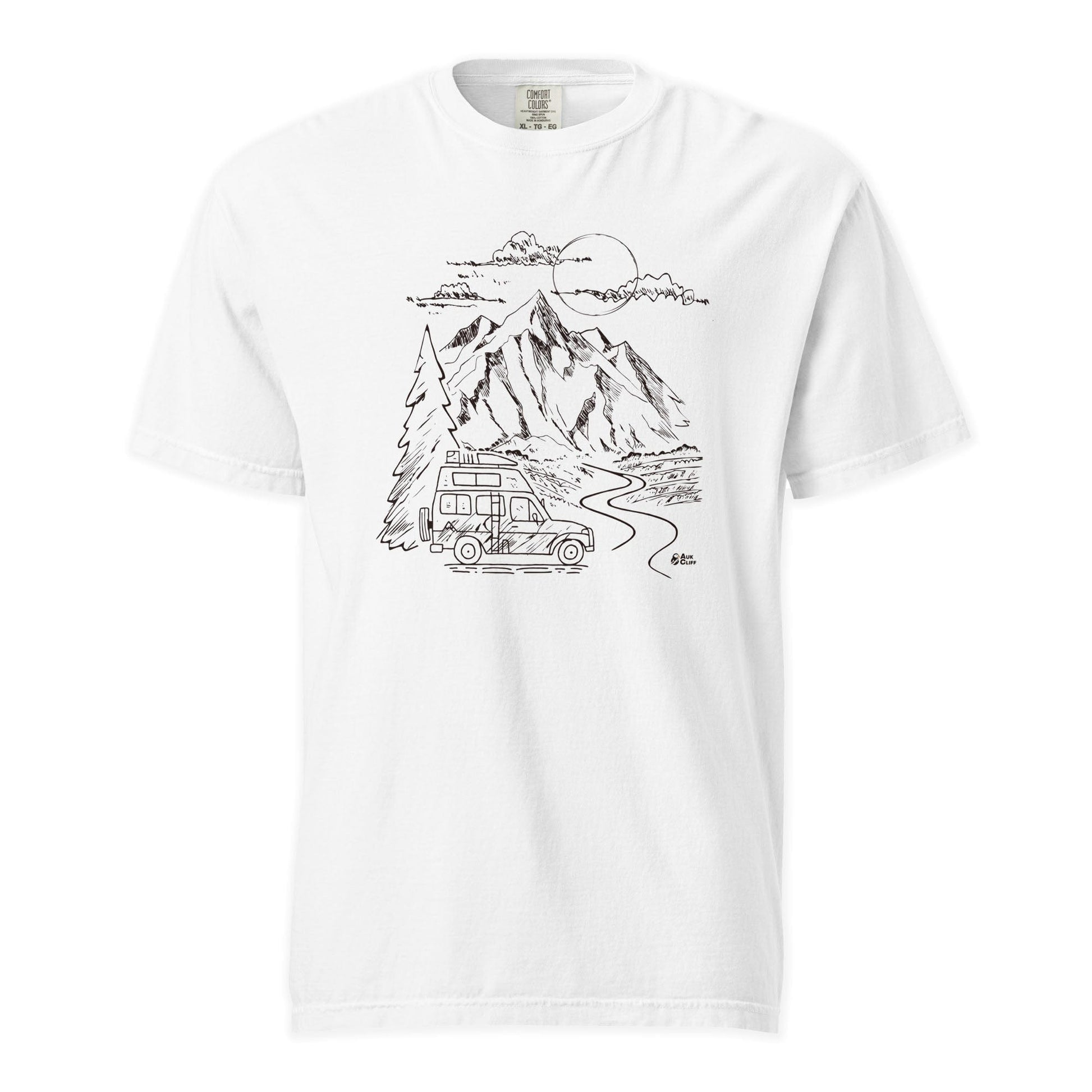 AukCliff Comfort Colors Graphic Tee Mountain Vanlife Comfort Colors T-Shirt
