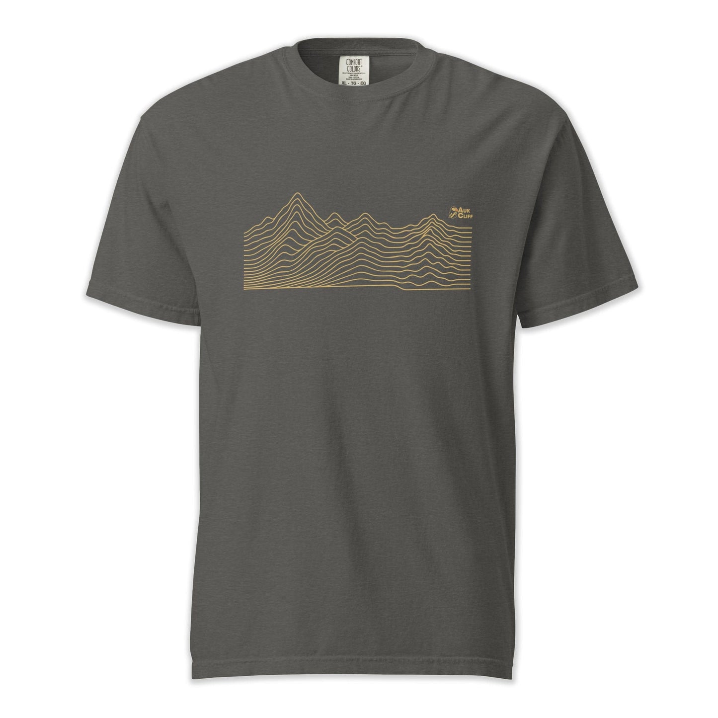 AukCliff Comfort Colors Graphic Tee Pepper / S Abstract Ridge Line Mountain Comfort Colors T-Shirt