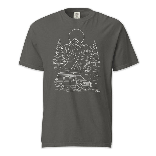 AukCliff Comfort Colors Graphic Tee Pepper / S Alpine Camp Van Comfort Colors T-Shirt