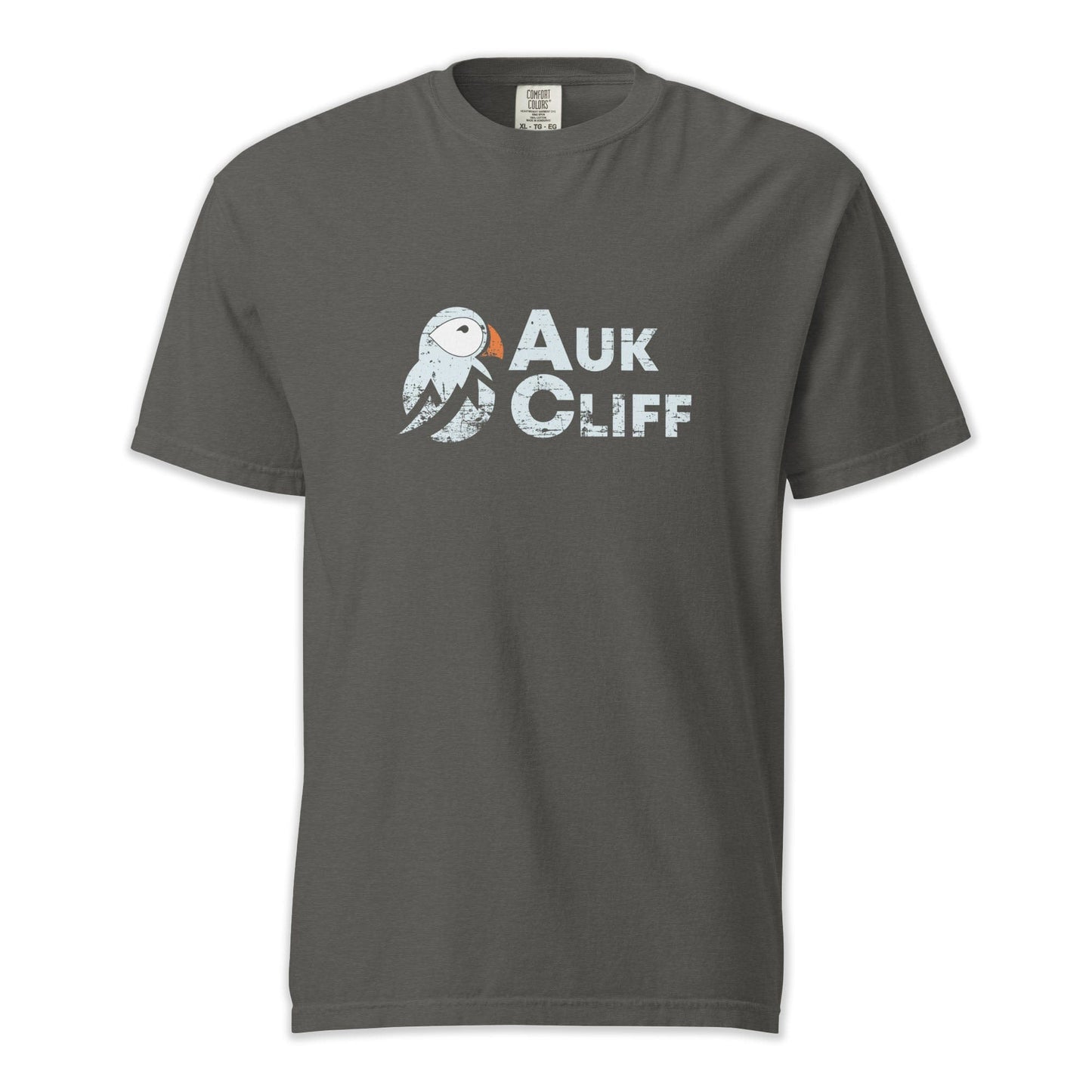 AukCliff Comfort Colors Graphic Tee Pepper / S Distressed Puffin Logo Comfort Colors T-Shirt