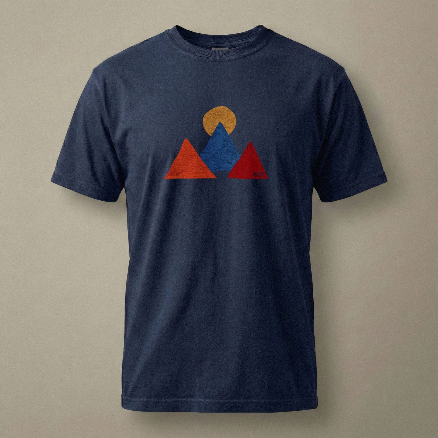 AukCliff Comfort Colors Graphic Tee True Navy / S Abstract Peaks Comfort Colors T-shirt