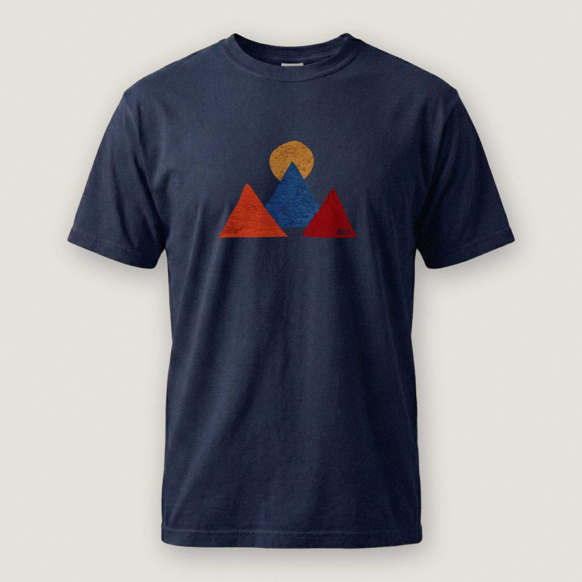 AukCliff Comfort Colors Graphic Tee True Navy / S Abstract Peaks Comfort Colors T-shirt