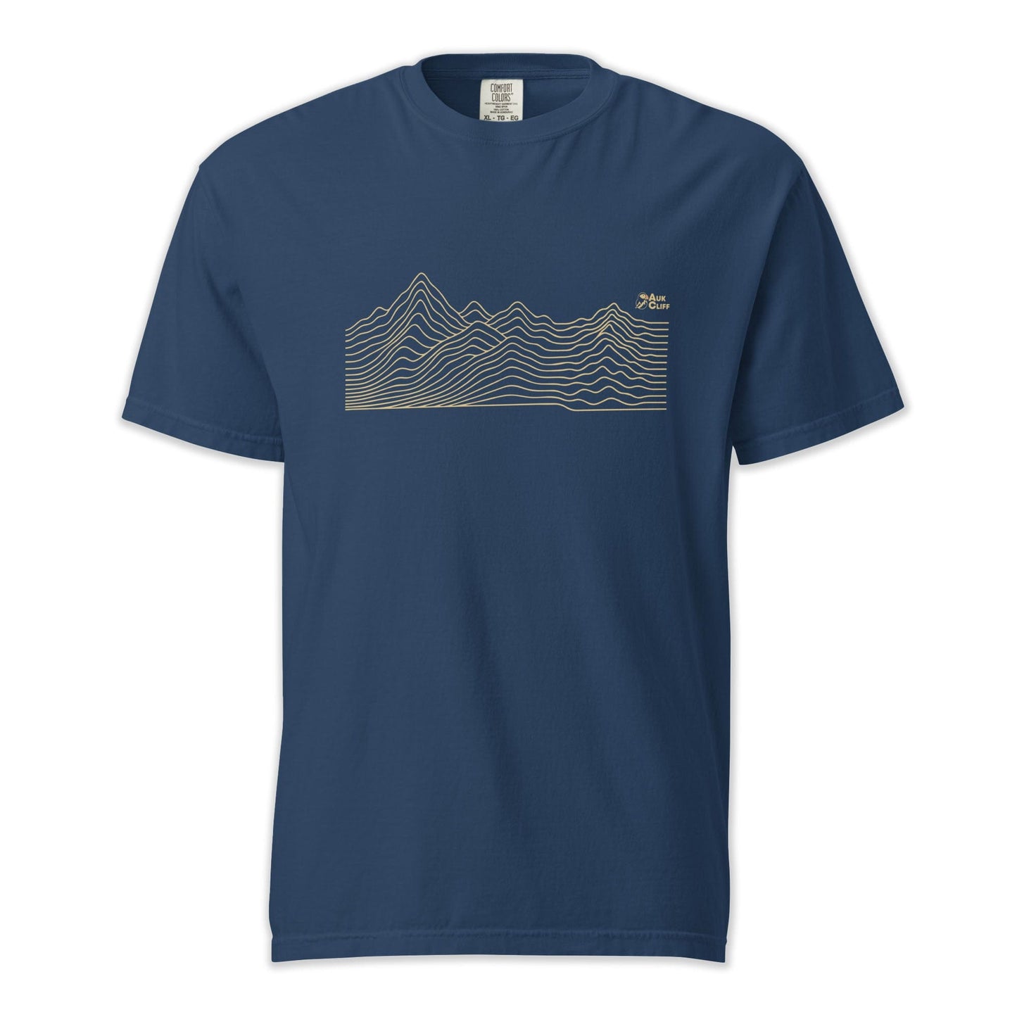 AukCliff Comfort Colors Graphic Tee True Navy / S Abstract Ridge Line Mountain Comfort Colors T-Shirt
