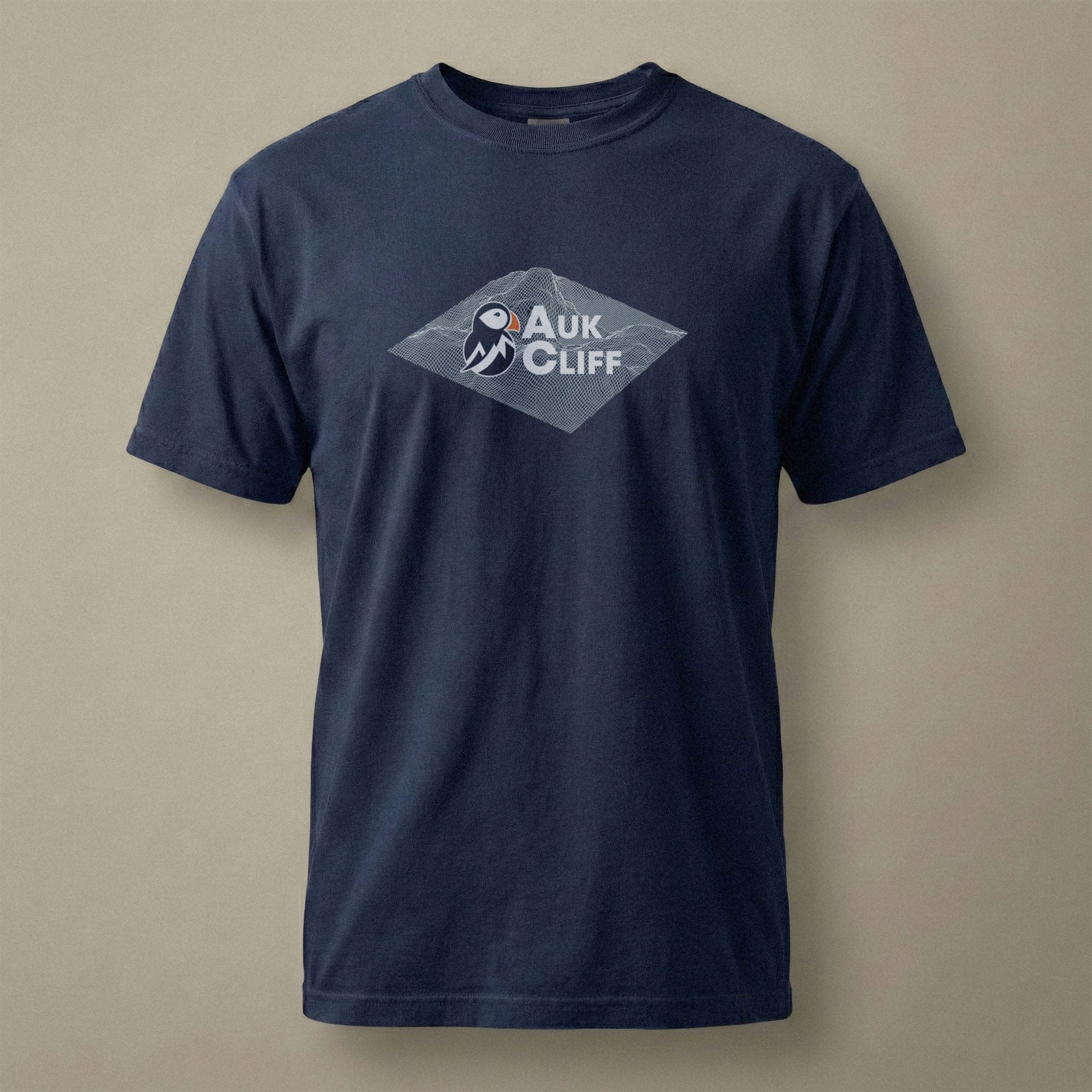 AukCliff Comfort Colors Graphic Tee True Navy / S AukCliff® Topographic Logo Comfort Colors T-Shirt