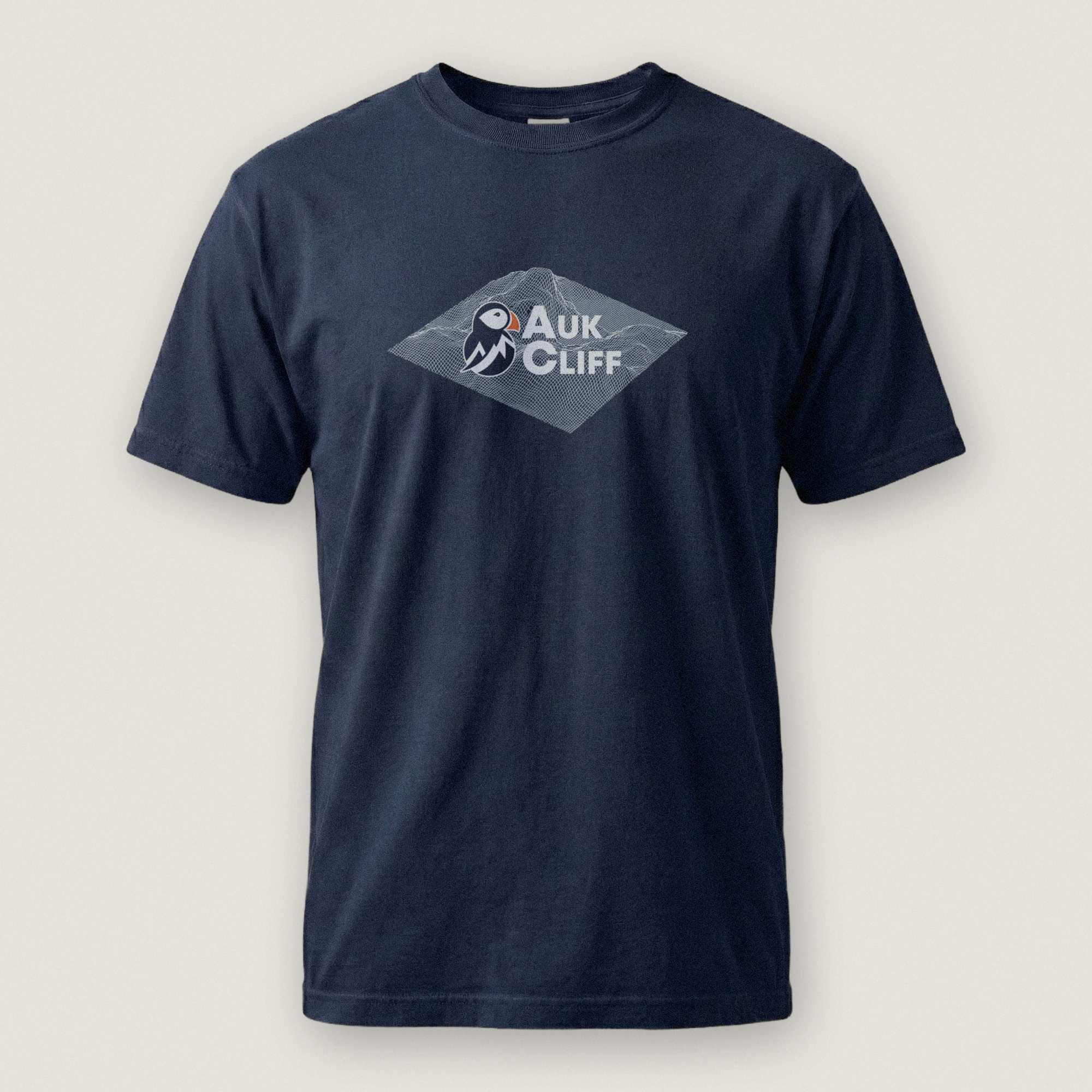 AukCliff Comfort Colors Graphic Tee True Navy / S AukCliff® Topographic Logo Comfort Colors T-Shirt