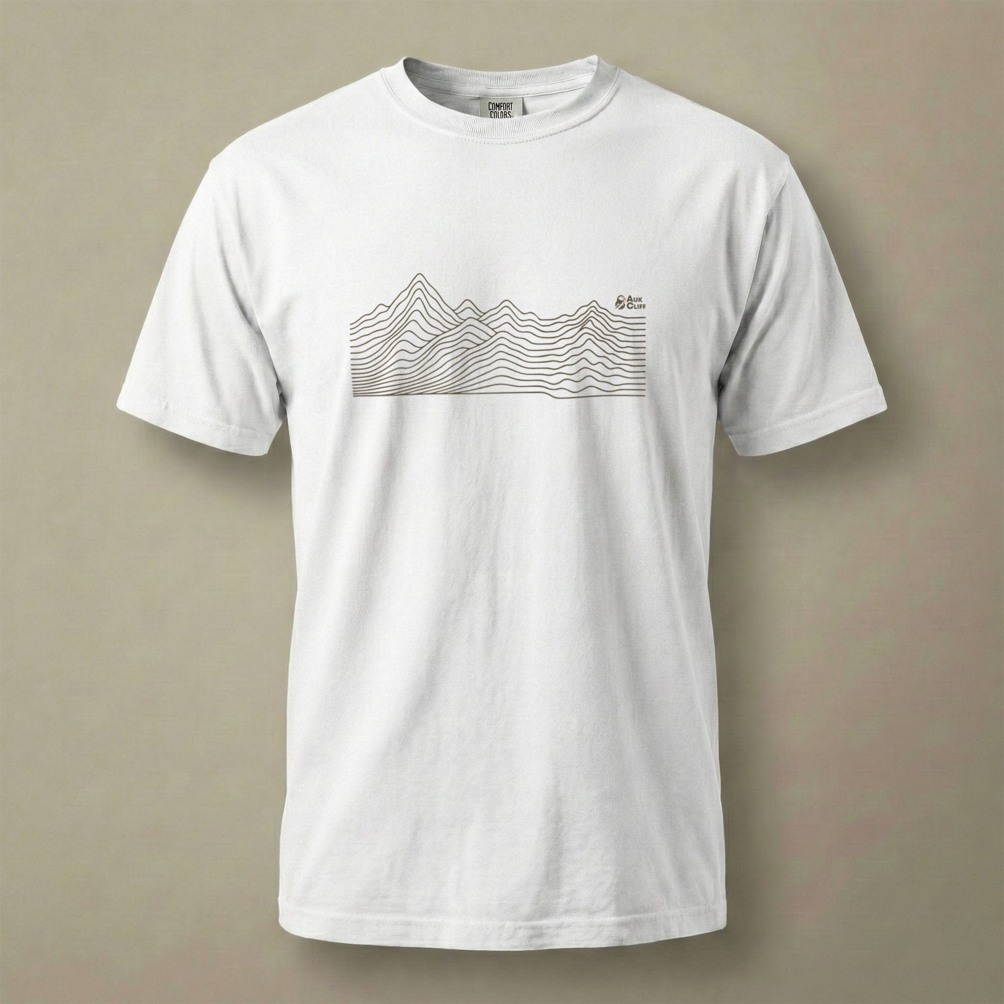 AukCliff Comfort Colors Graphic Tee White / S Abstract Ridge Line Mountain Comfort Colors T-Shirt