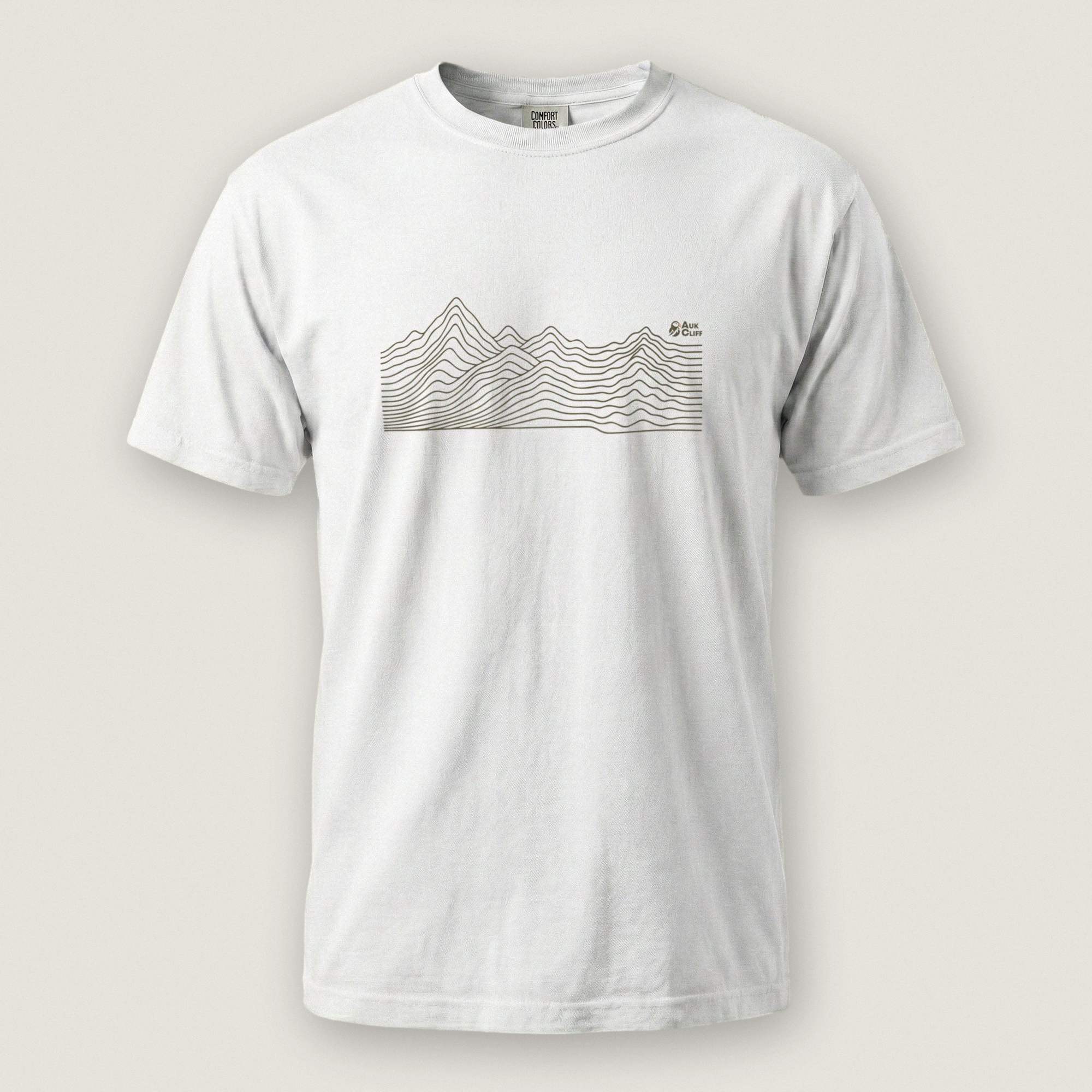 AukCliff Comfort Colors Graphic Tee White / S Abstract Ridge Line Mountain Comfort Colors T-Shirt