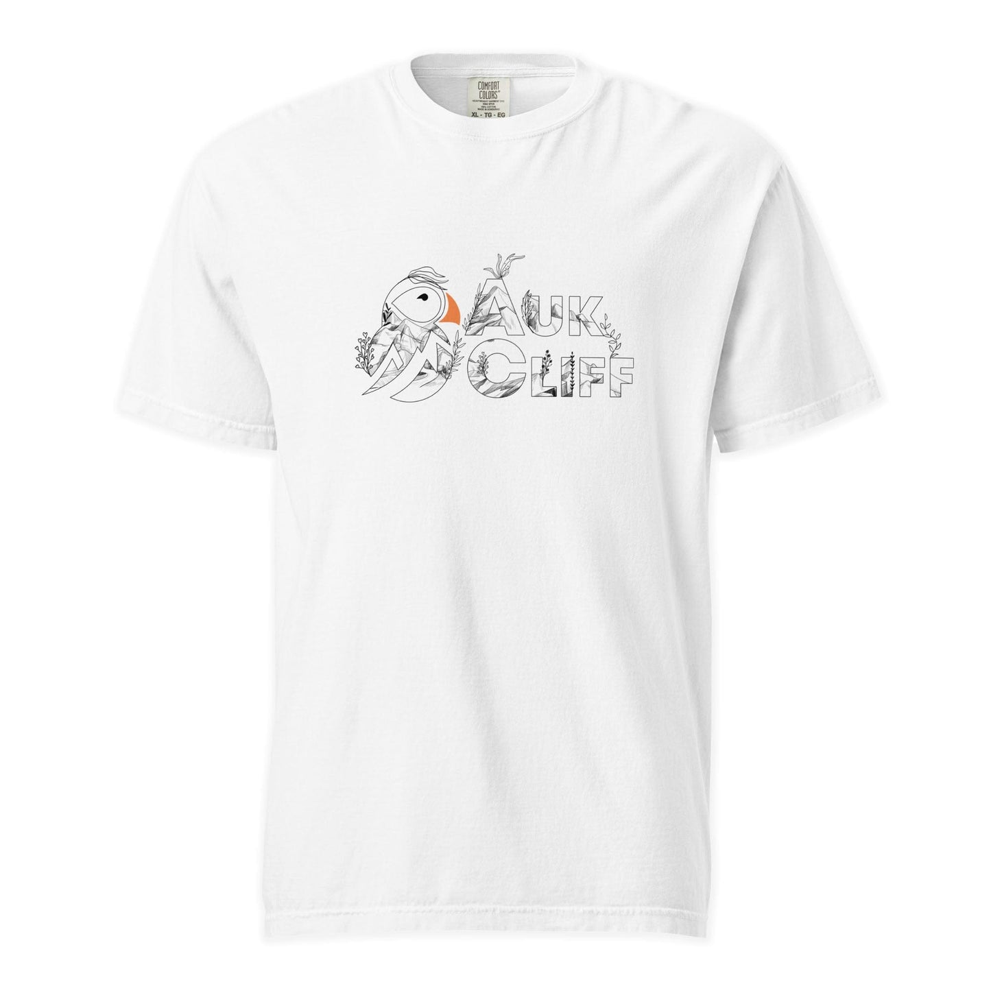 AukCliff Comfort Colors Graphic Tee White / S AukCliff Fauna and Flora Puffin Logo T-Shirt