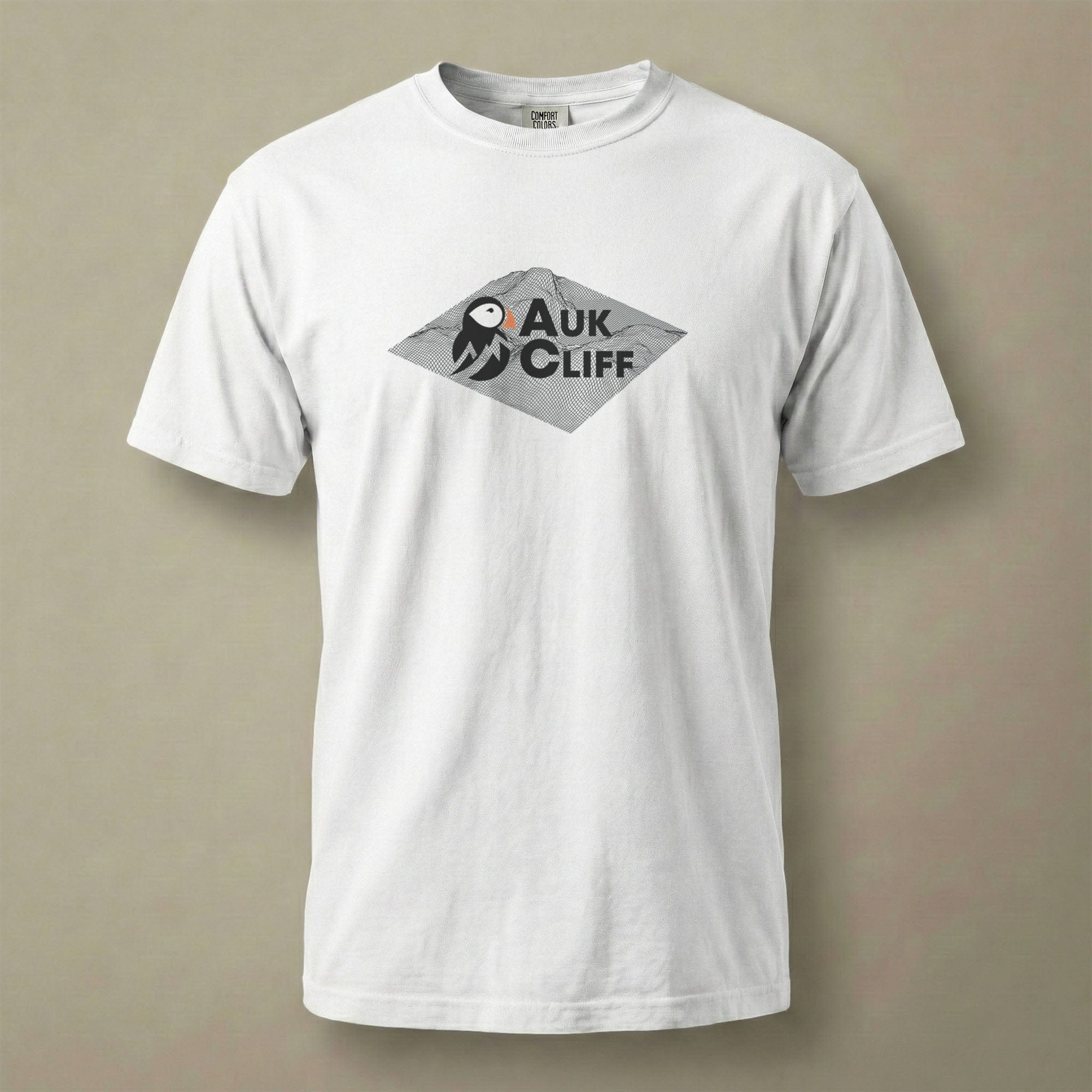 AukCliff Comfort Colors Graphic Tee White / S AukCliff® Topographic Logo Comfort Colors T-Shirt
