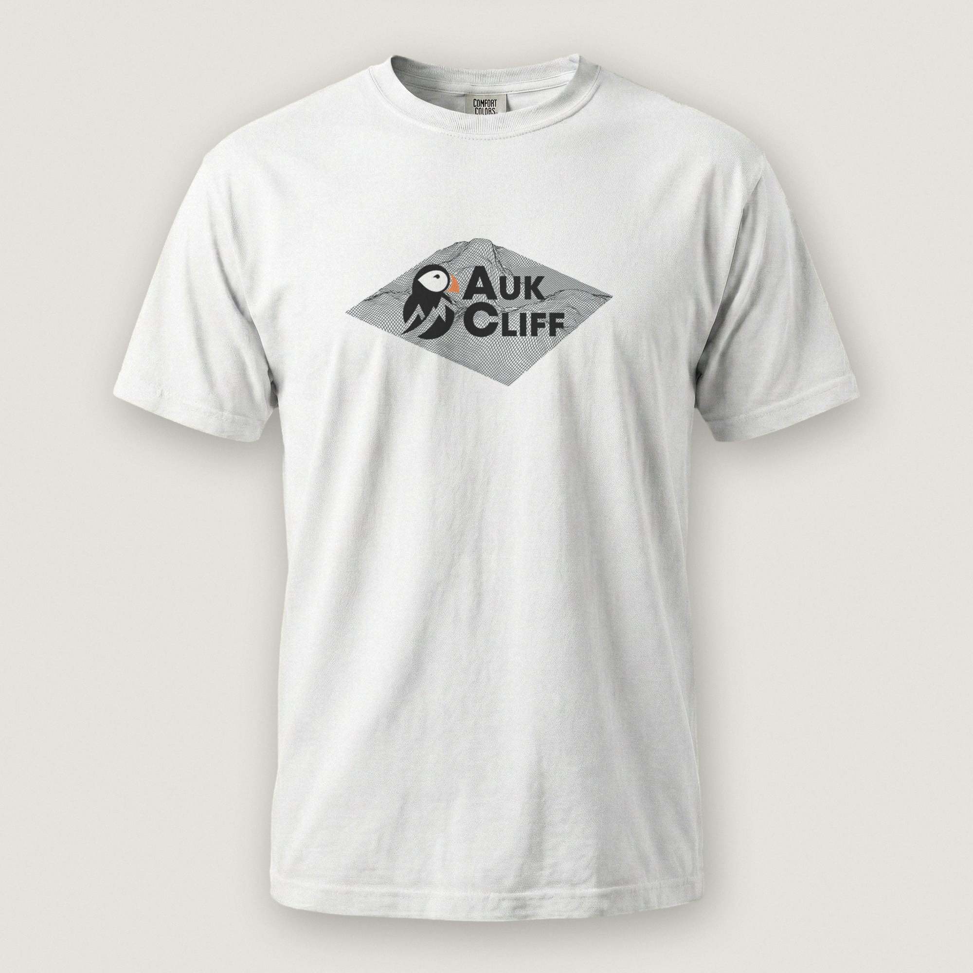 AukCliff Comfort Colors Graphic Tee White / S AukCliff® Topographic Logo Comfort Colors T-Shirt