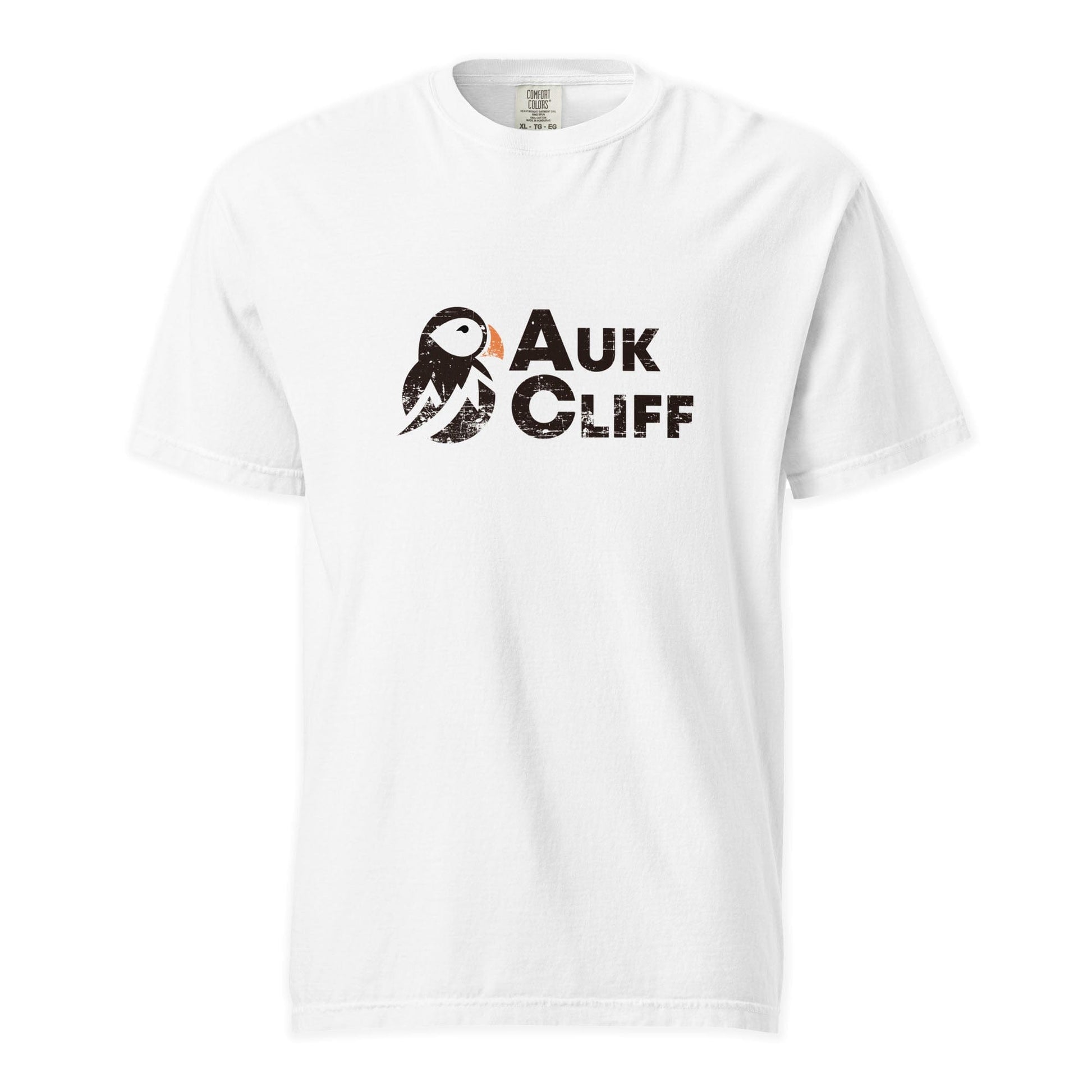 AukCliff Comfort Colors Graphic Tee White / S Distressed Puffin Logo Comfort Colors T-Shirt