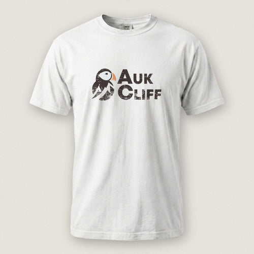AukCliff Comfort Colors Graphic Tee White / S Distressed Puffin Logo Comfort Colors T-Shirt