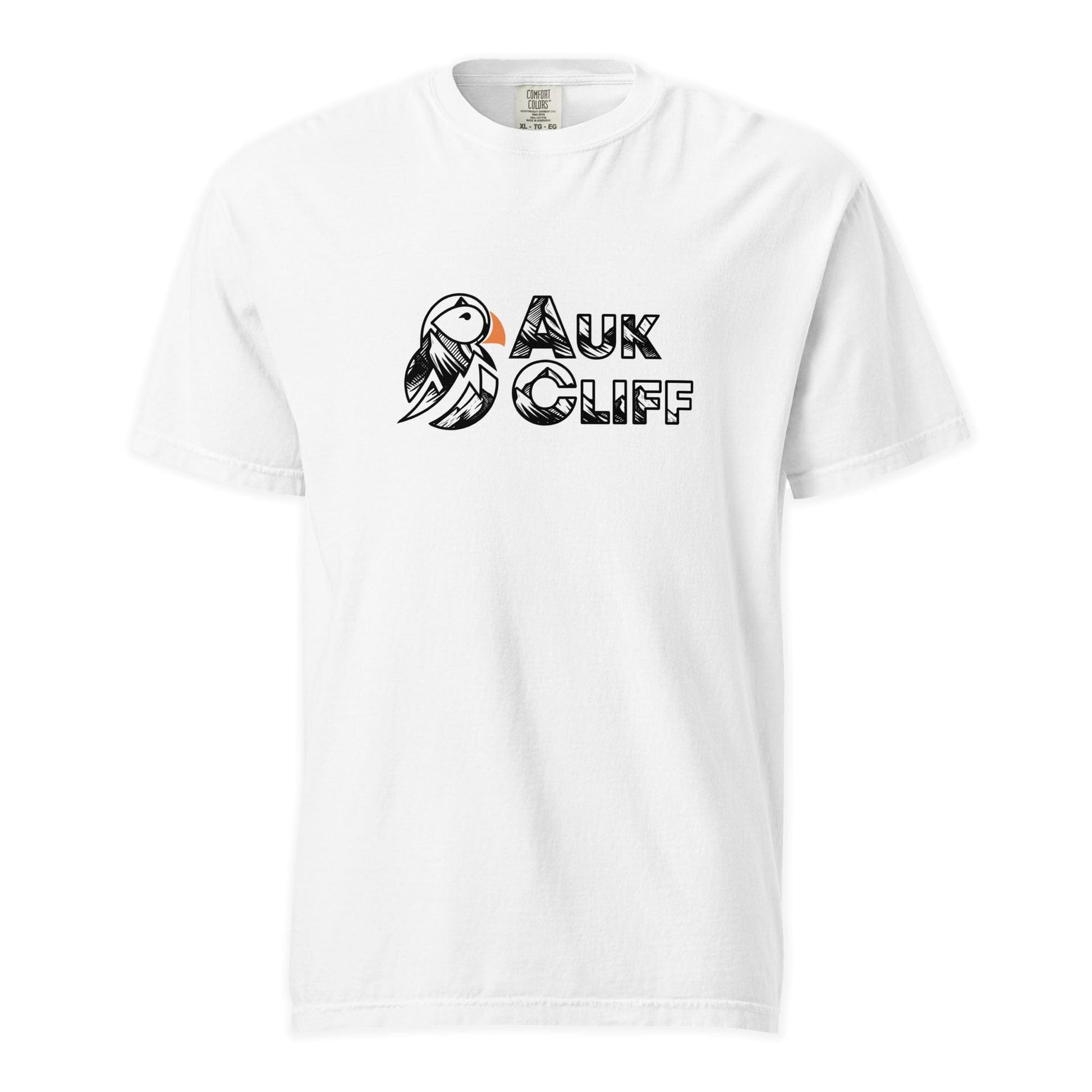 AukCliff Comfort Colors Graphic Tee White / S Mono Puffin Logo Comfort Colors T-Shirt