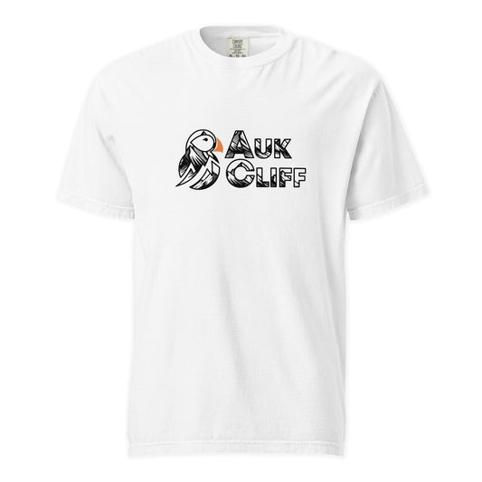 AukCliff Comfort Colors Graphic Tee White / S Mono Puffin Logo Comfort Colors T-Shirt