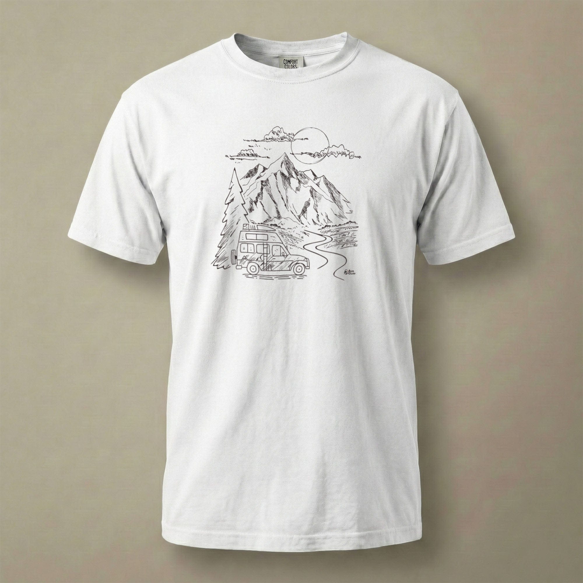 AukCliff Comfort Colors Graphic Tee White / S Mountain Vanlife Comfort Colors T-Shirt