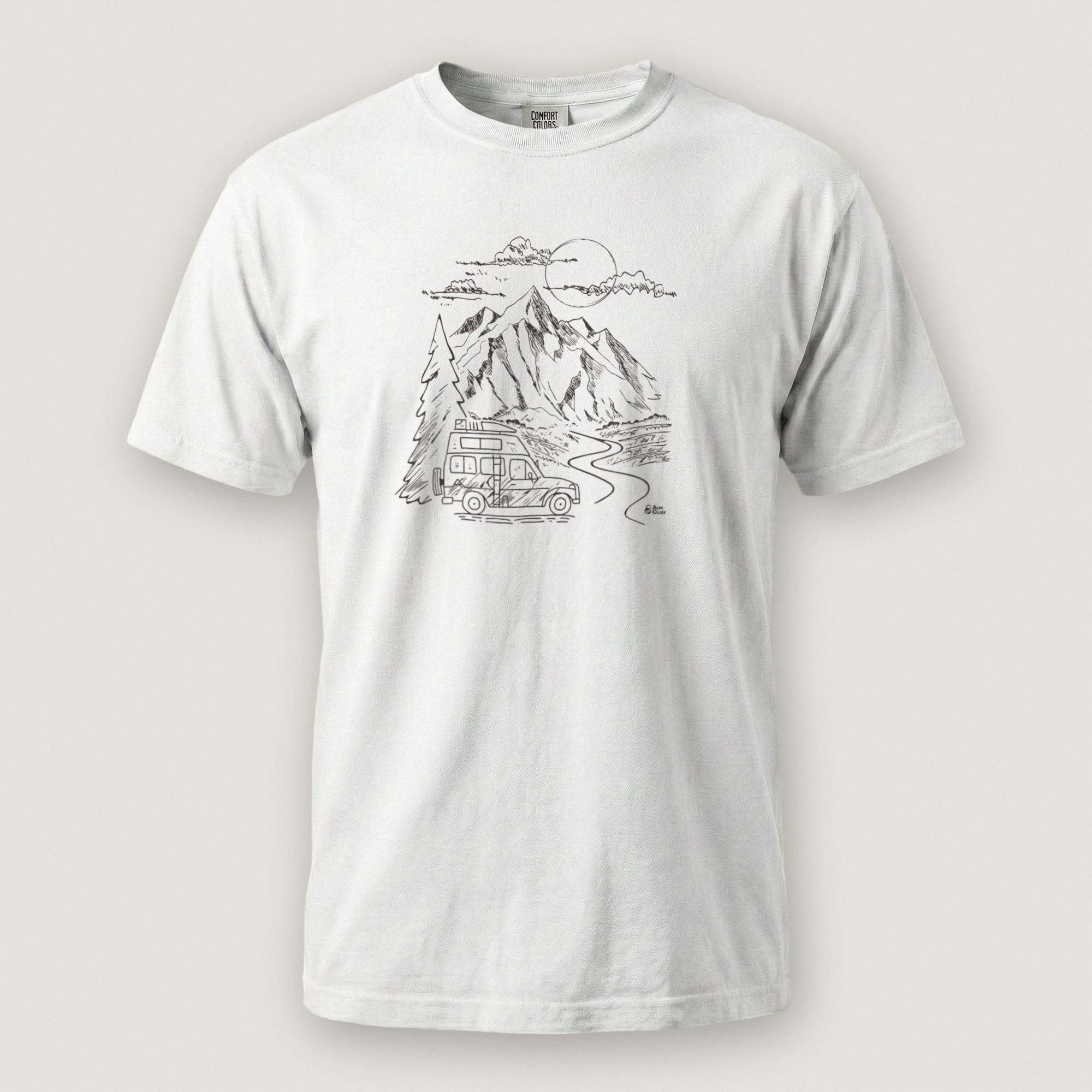AukCliff Comfort Colors Graphic Tee White / S Mountain Vanlife Comfort Colors T-Shirt