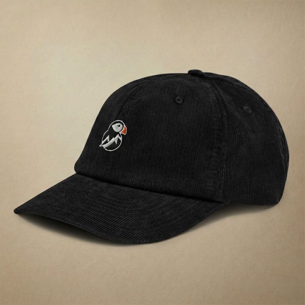 AukCliff Corduroy Hat Black Corduroy Hat