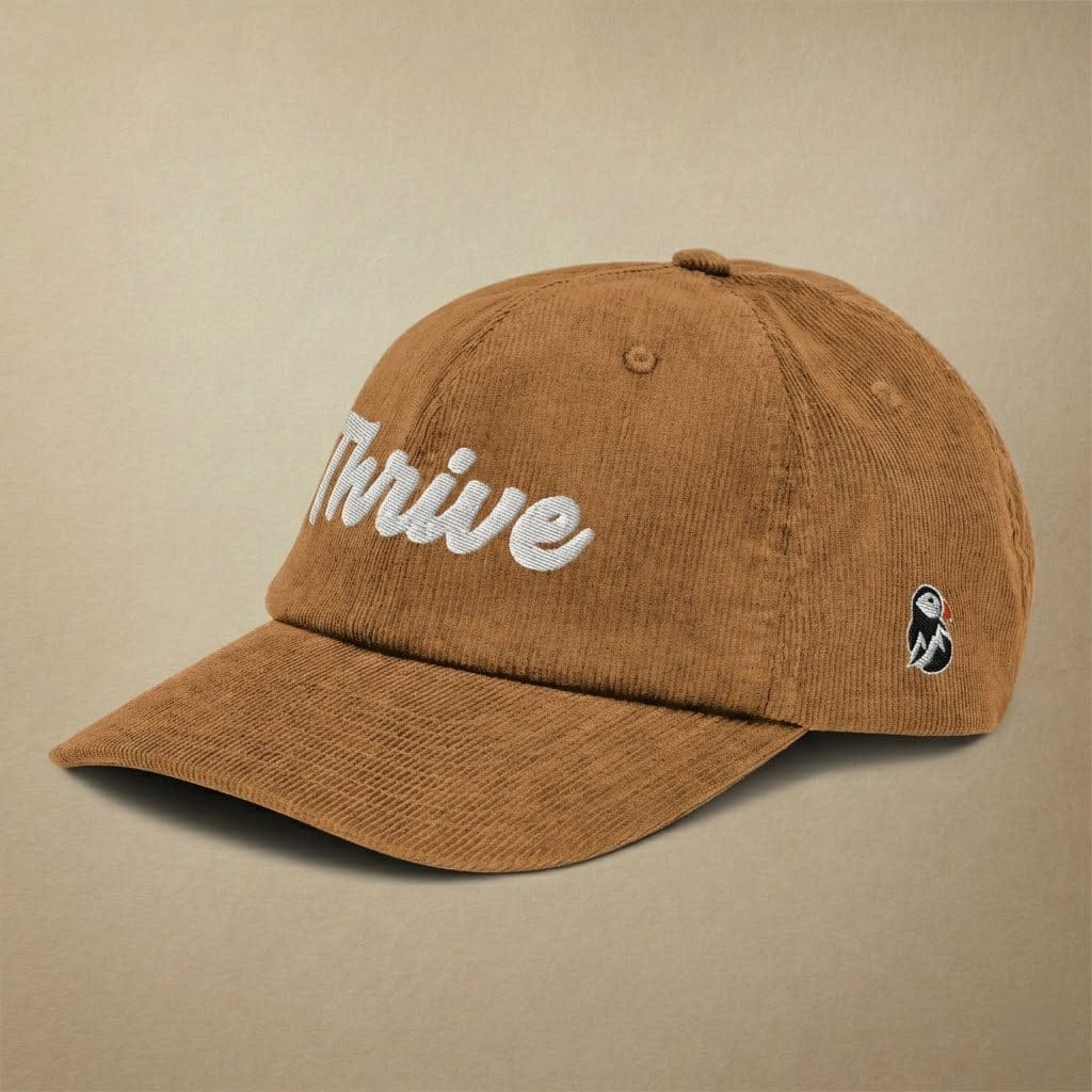AukCliff Corduroy Hat Camel Thrive Corduroy Hat