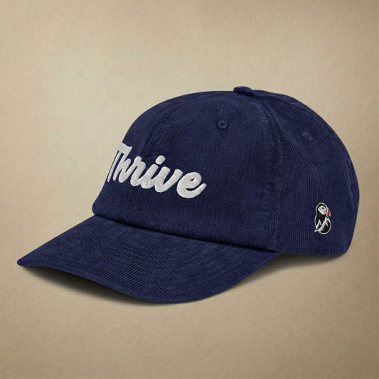 AukCliff Corduroy Hat Navy Thrive Corduroy Hat