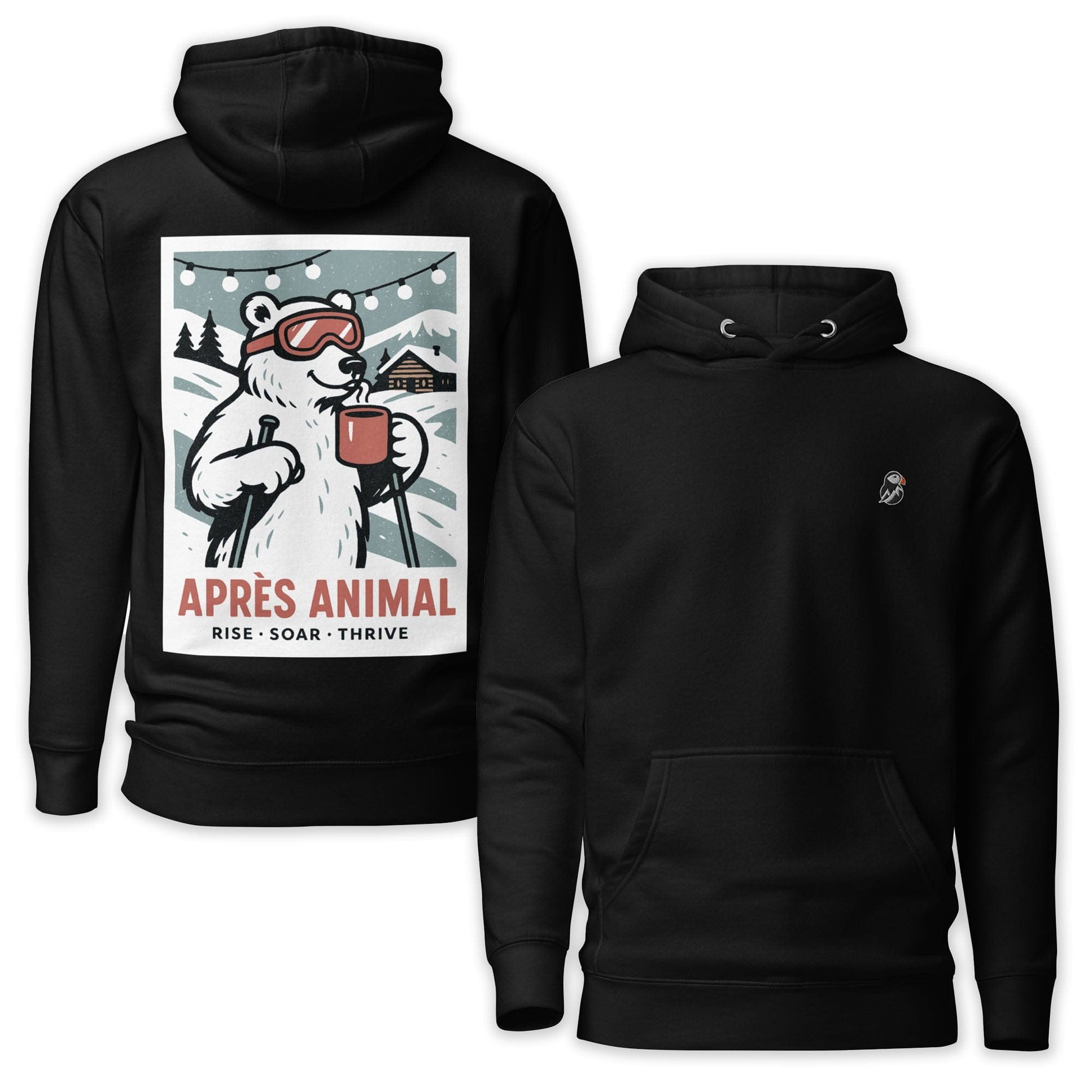 AukCliff Cotton Heritage Hoodie Black / S Après Animal Ski Hoodie