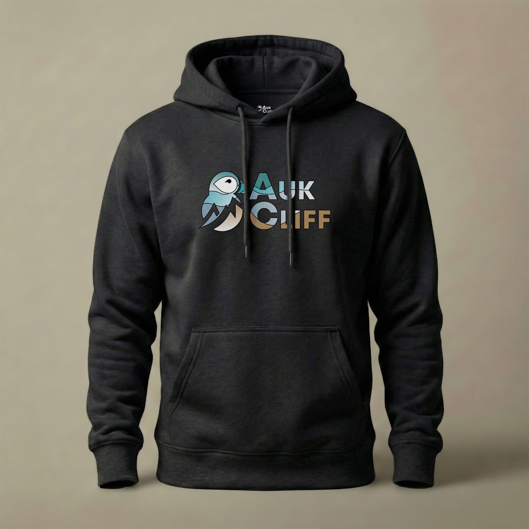 AukCliff Cotton Heritage Hoodie Black / S AukCliff® Abstract Puffin Logo Hoodie