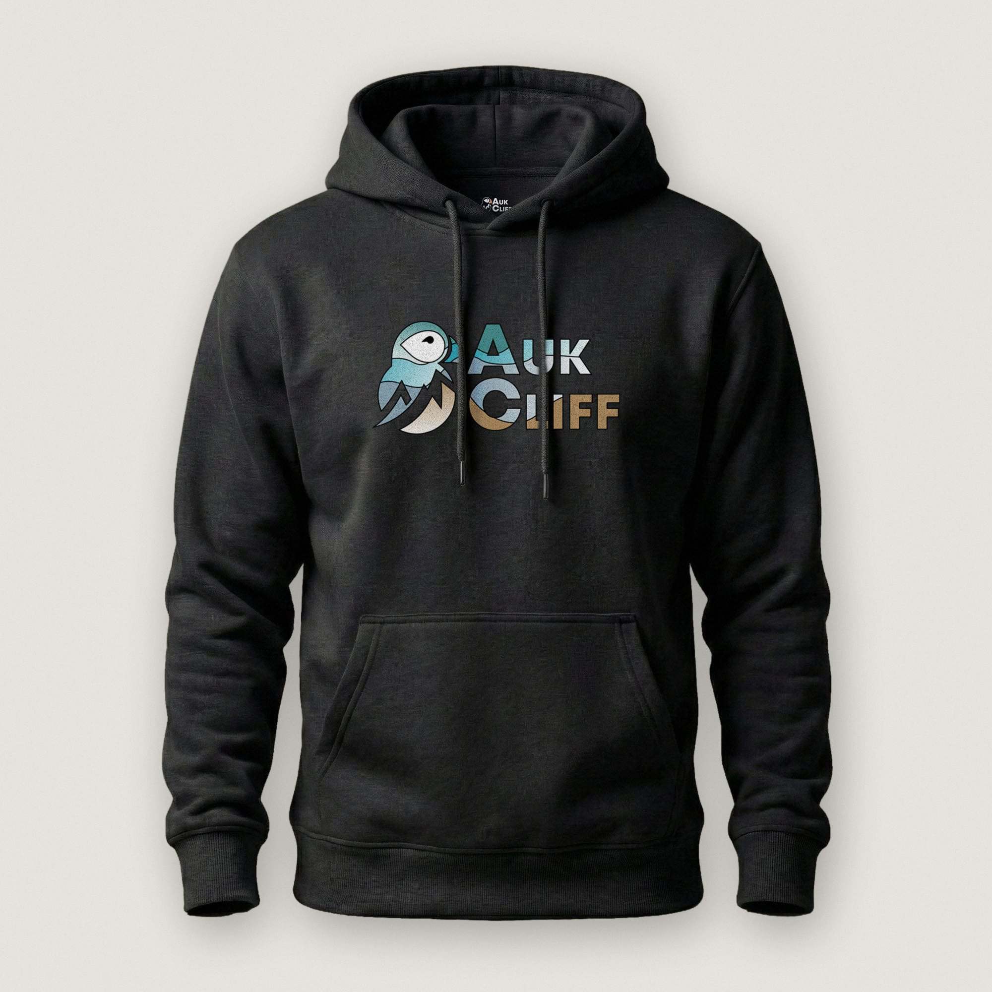 AukCliff Cotton Heritage Hoodie Black / S AukCliff® Abstract Puffin Logo Hoodie