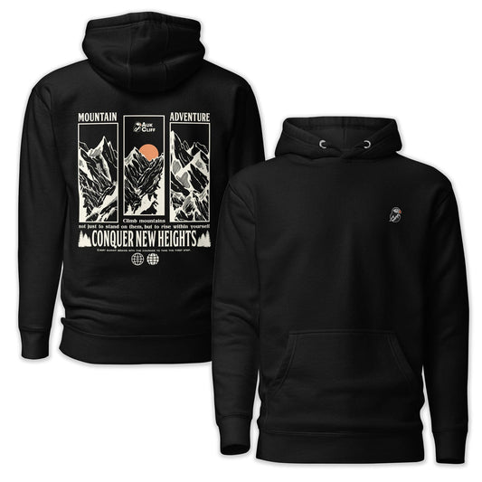 AukCliff Cotton Heritage Hoodie Black / S Mountain Adventure Hoodie