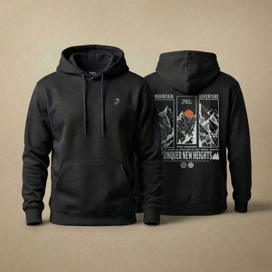 AukCliff Cotton Heritage Hoodie Black / S Mountain Adventure Hoodie