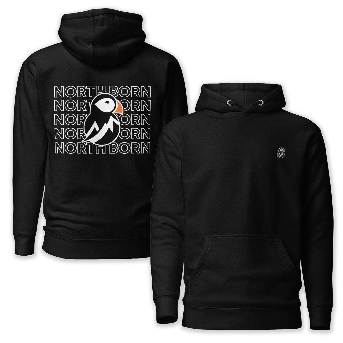 AukCliff® Cotton Heritage Hoodie Black / S North Born Hoodie