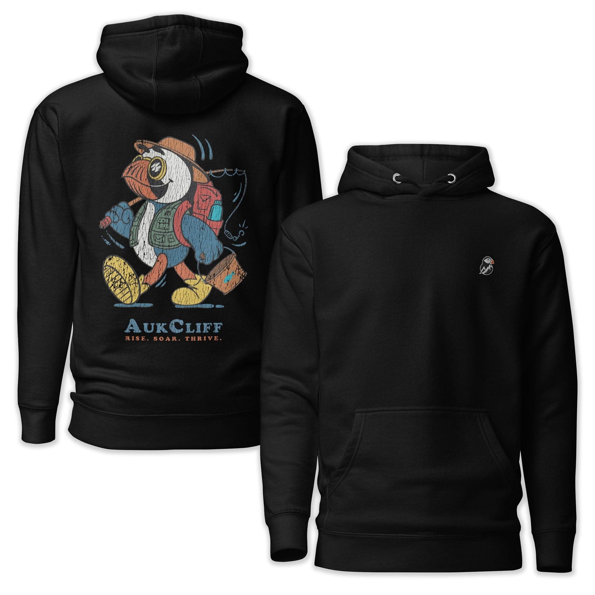 AukCliff Cotton Heritage Hoodie Black / S Outdoor Fishing Hoodie