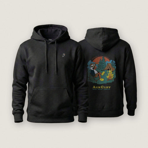 AukCliff Cotton Heritage Hoodie Black / S Puffin Camper Hoodie