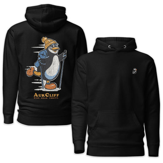 AukCliff Cotton Heritage Hoodie Black / S Trailblazer Penguin Back Print Hoodie