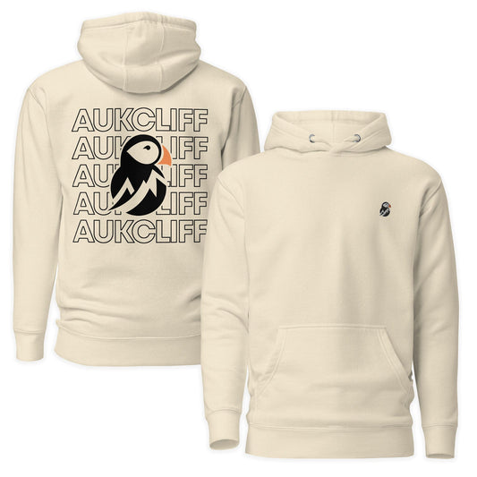 AukCliff Cotton Heritage Hoodie Bone / S AukCliff Puffin Logo Hoodie